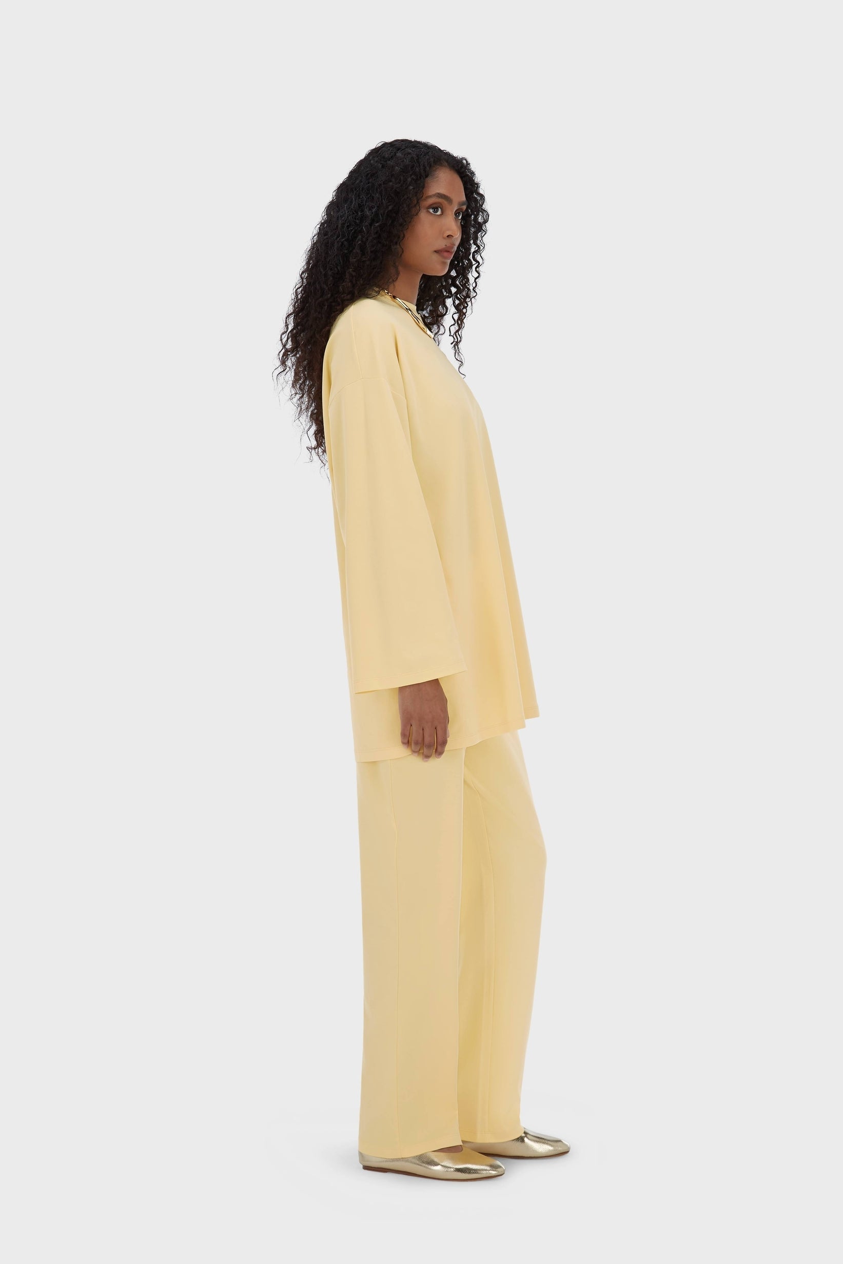 Pantalons Jersey d’été | Jaune coucher de soleil