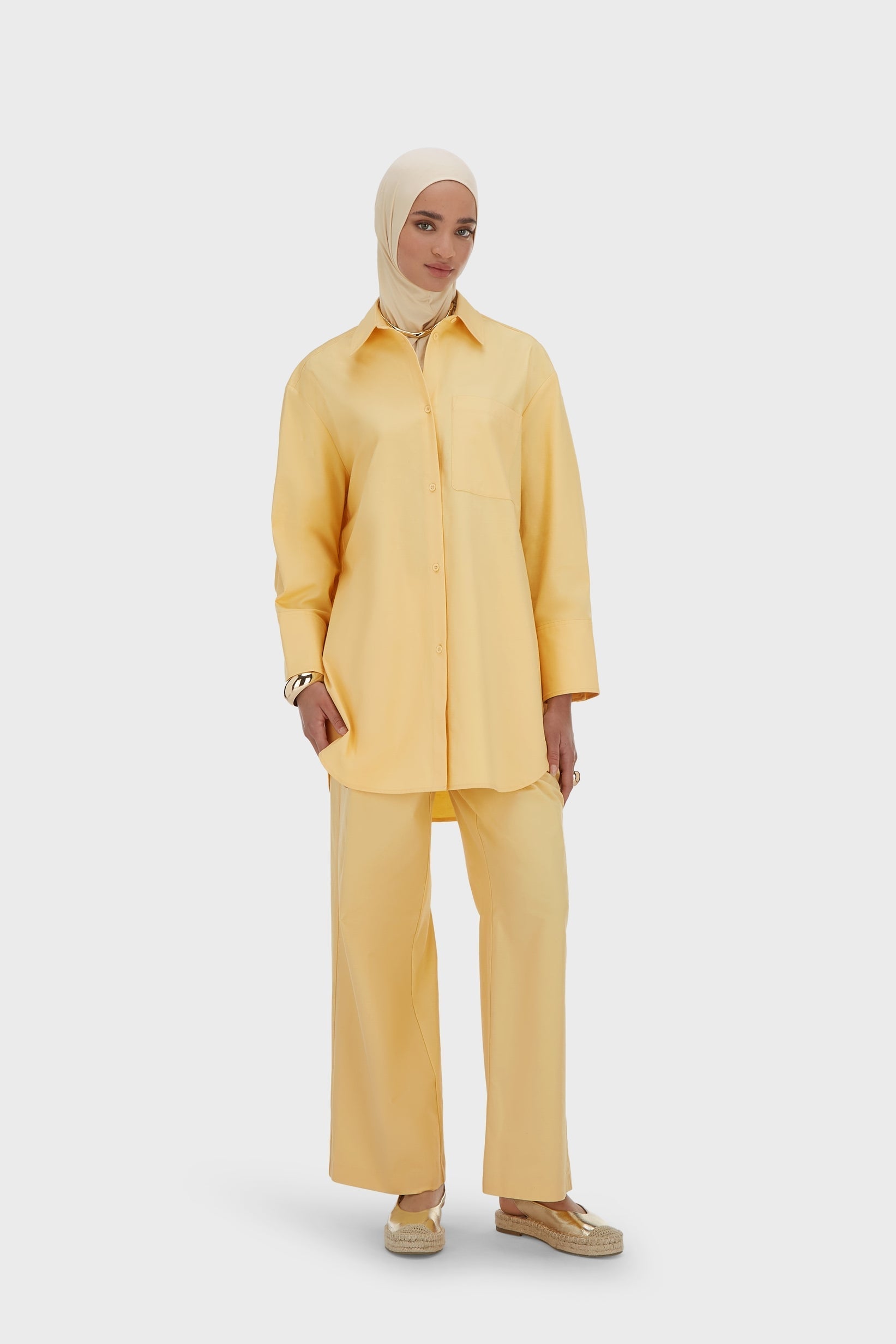 Pantalons d’été | Jaune coucher de soleil