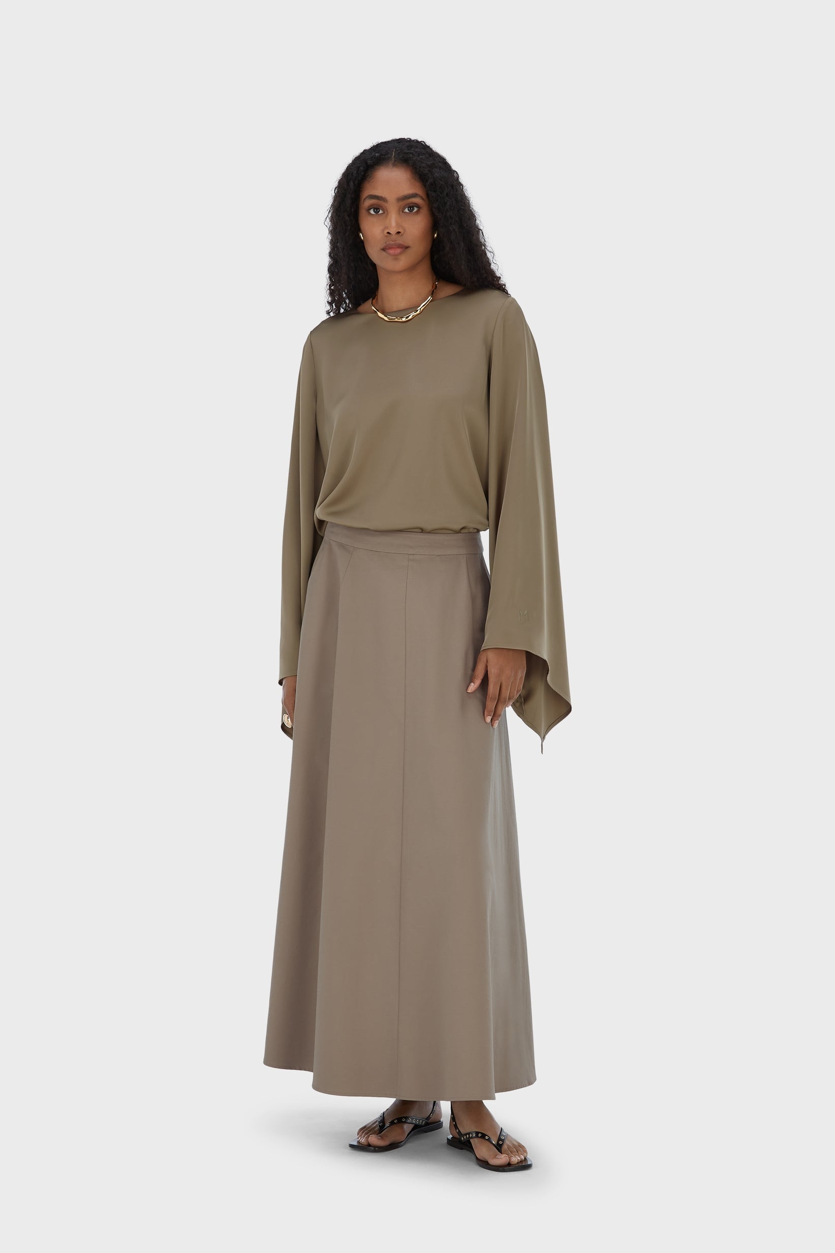 Jupe d’été | Taupe