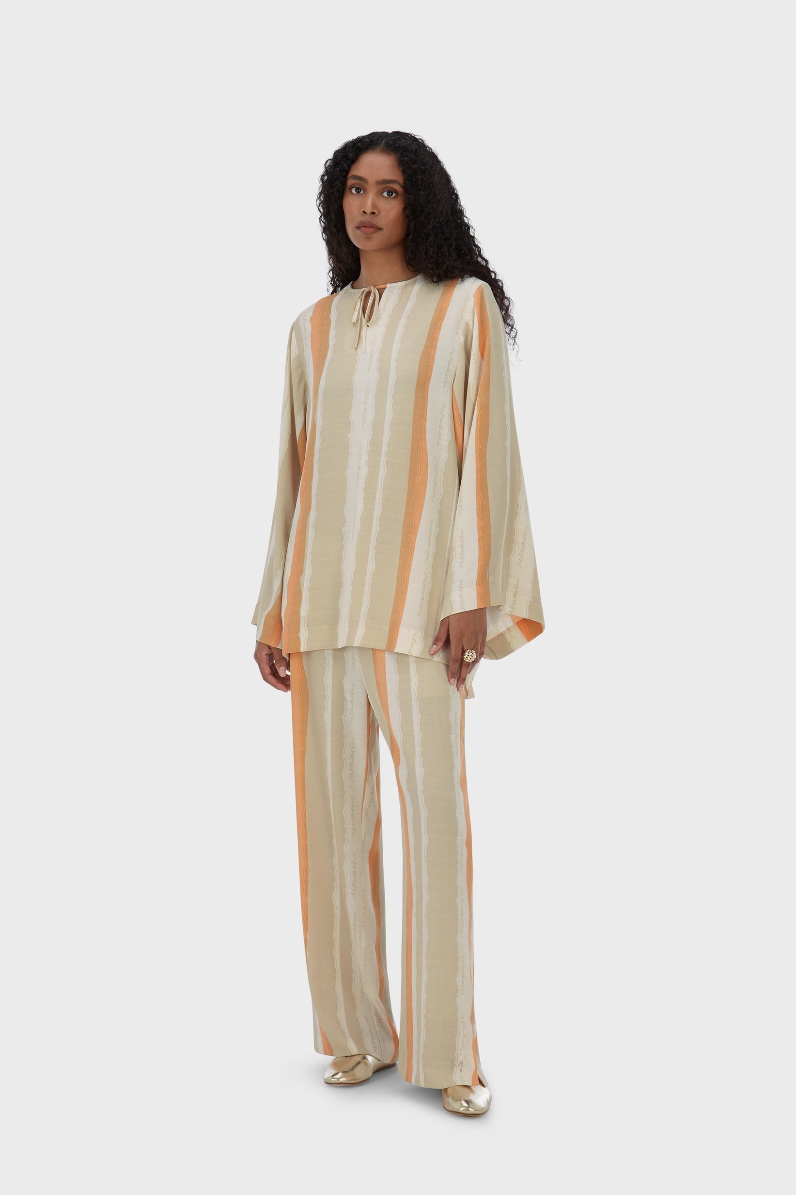 Pantalon à rayures d’été | Rayure du désert