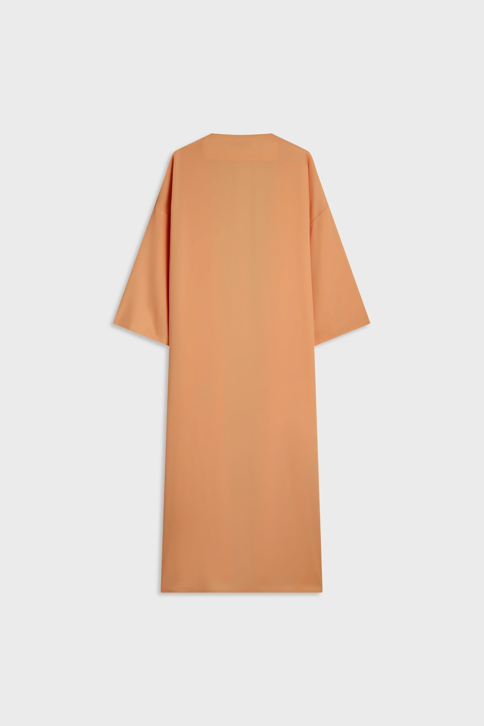 Abaya tissée régulière | Orange pastel