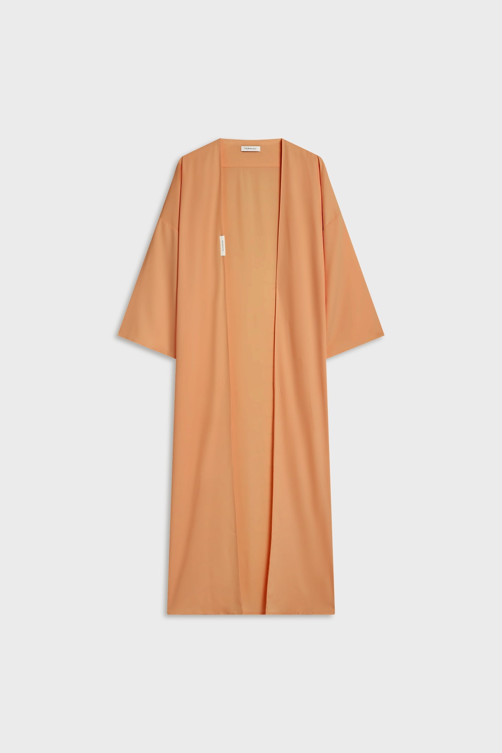 Abaya tissée régulière | Orange pastel
