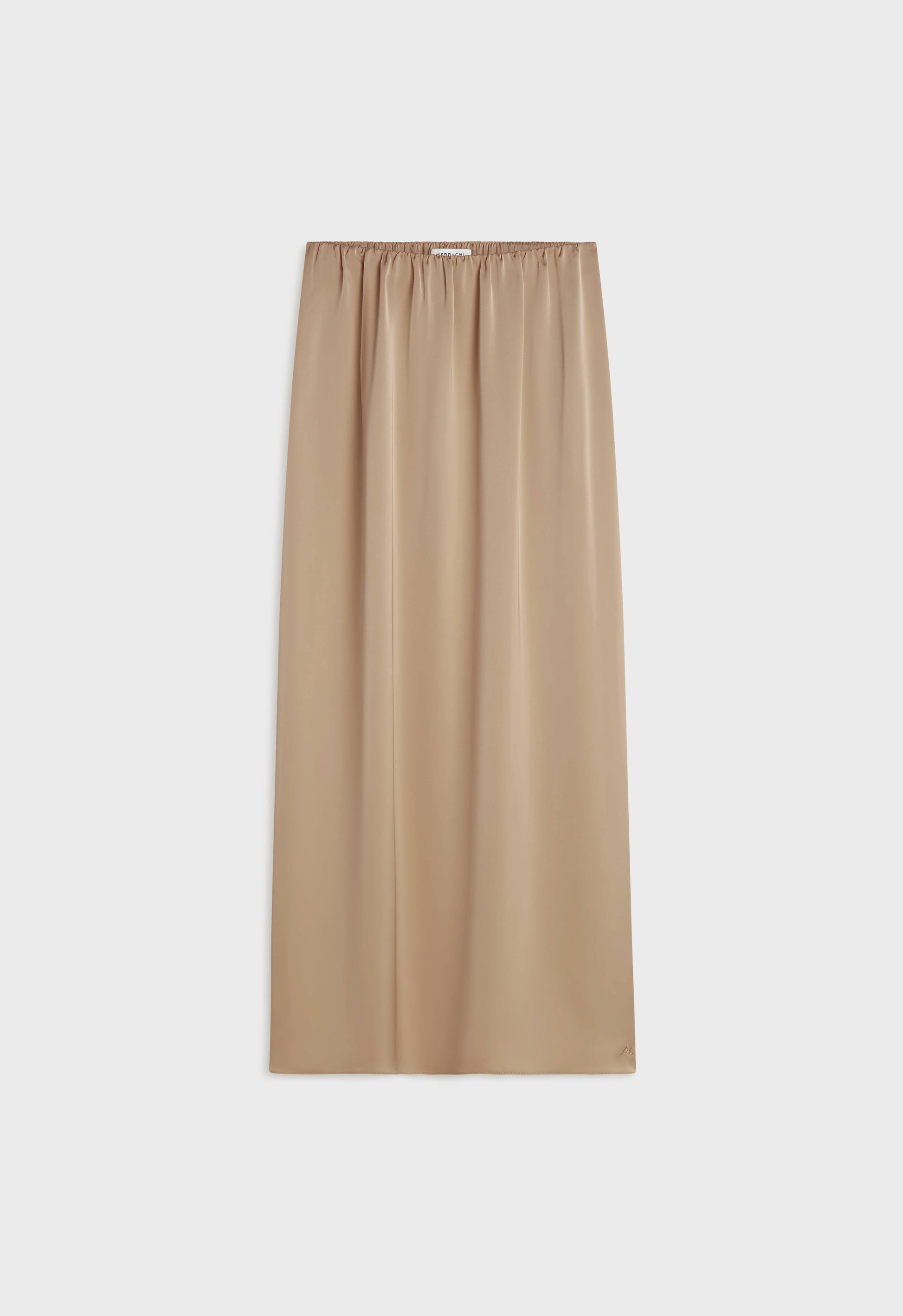 Jupe Biais Satinée | Perle noire