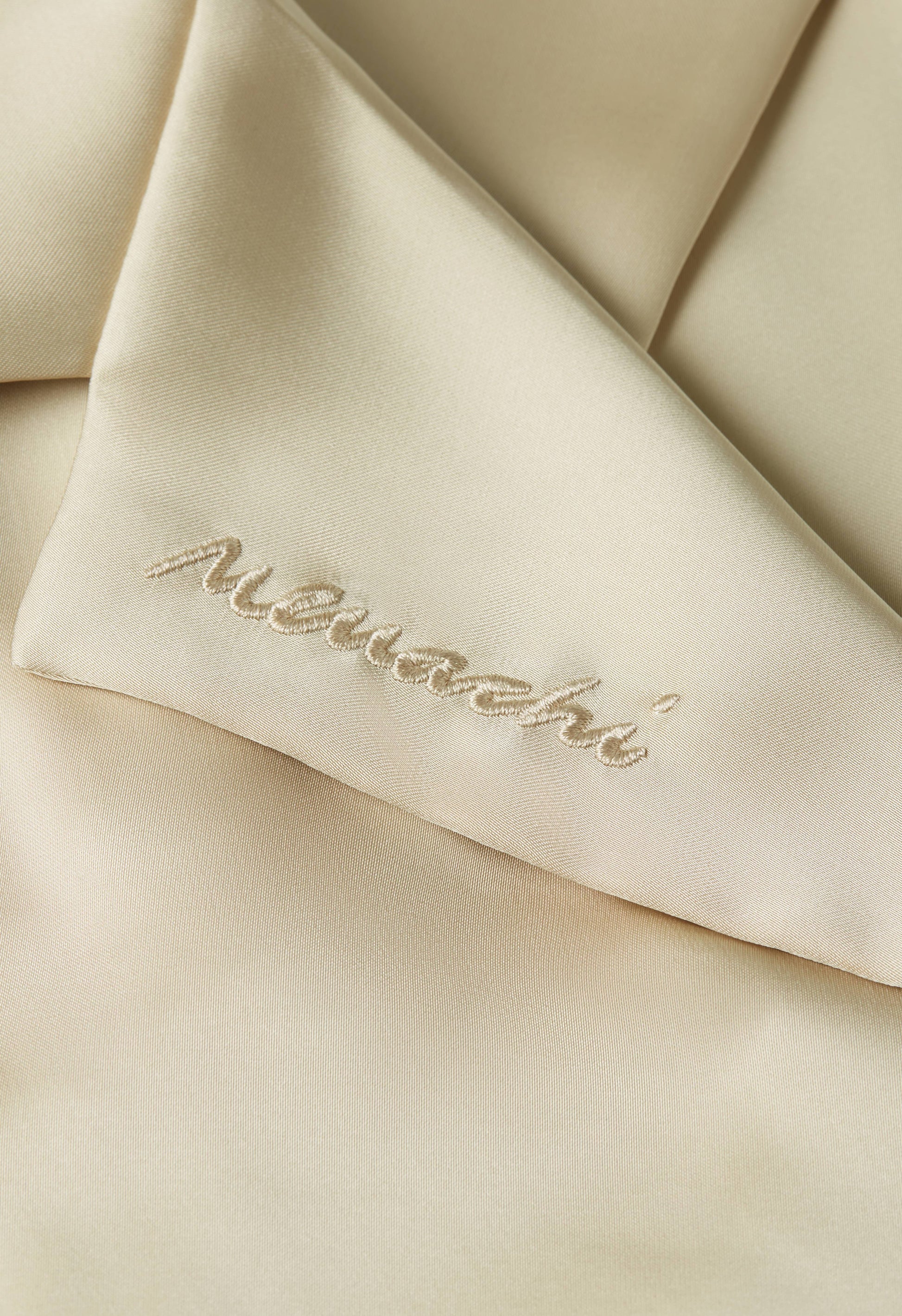 Blazer classique en satin | Riz brun