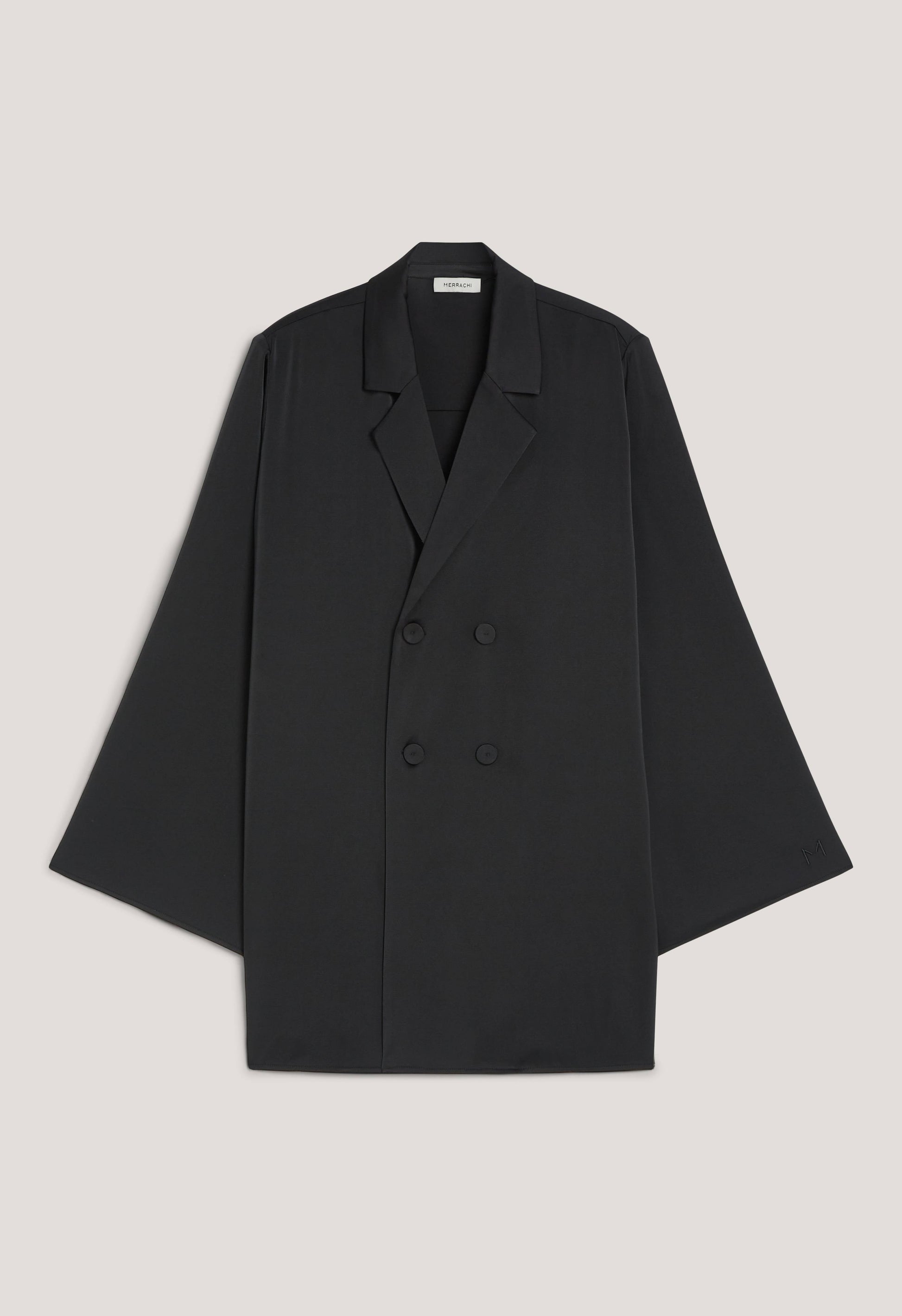 Blazer d’été en satin | Noir
