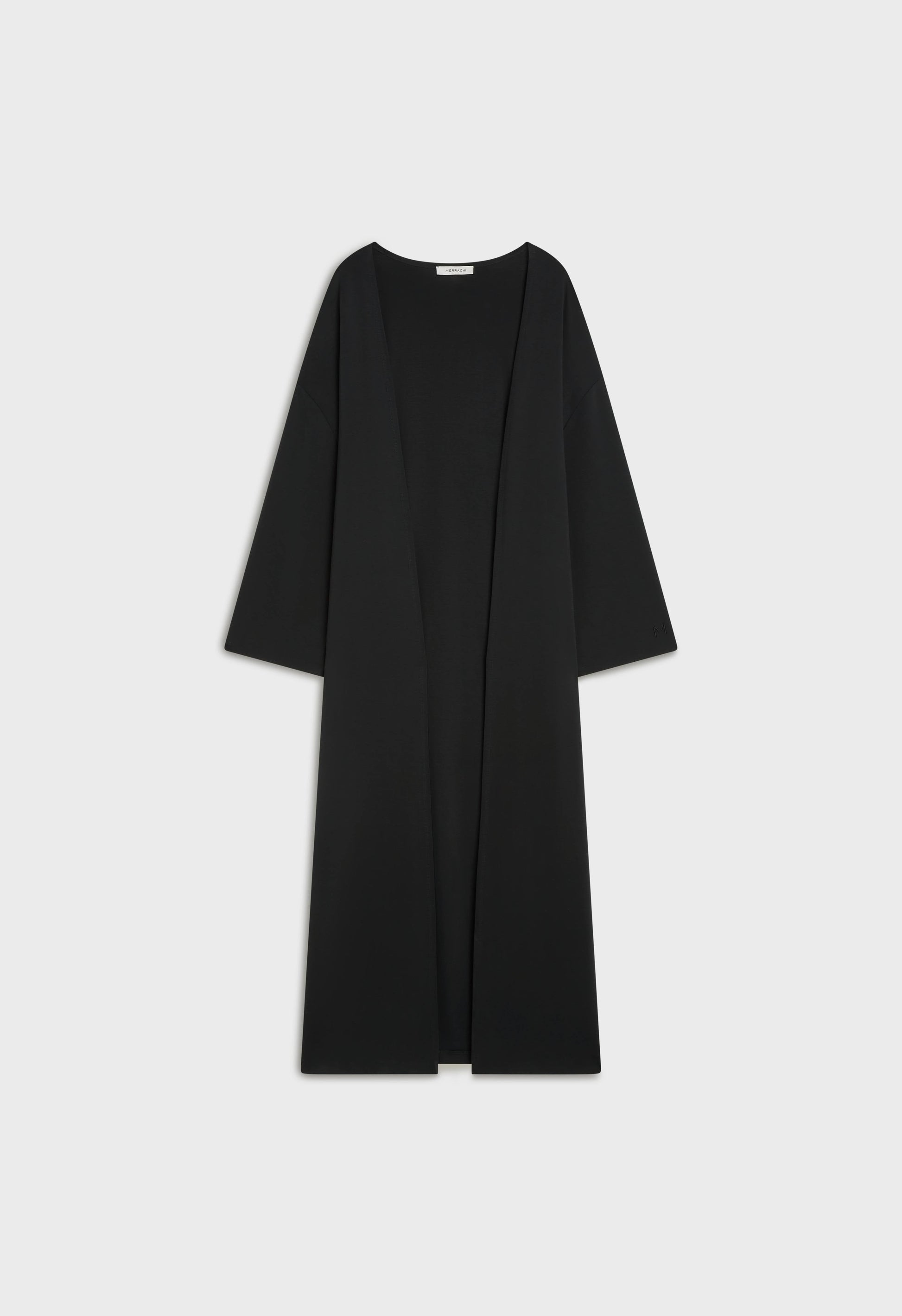 Abaya en rayonne douce | Noir