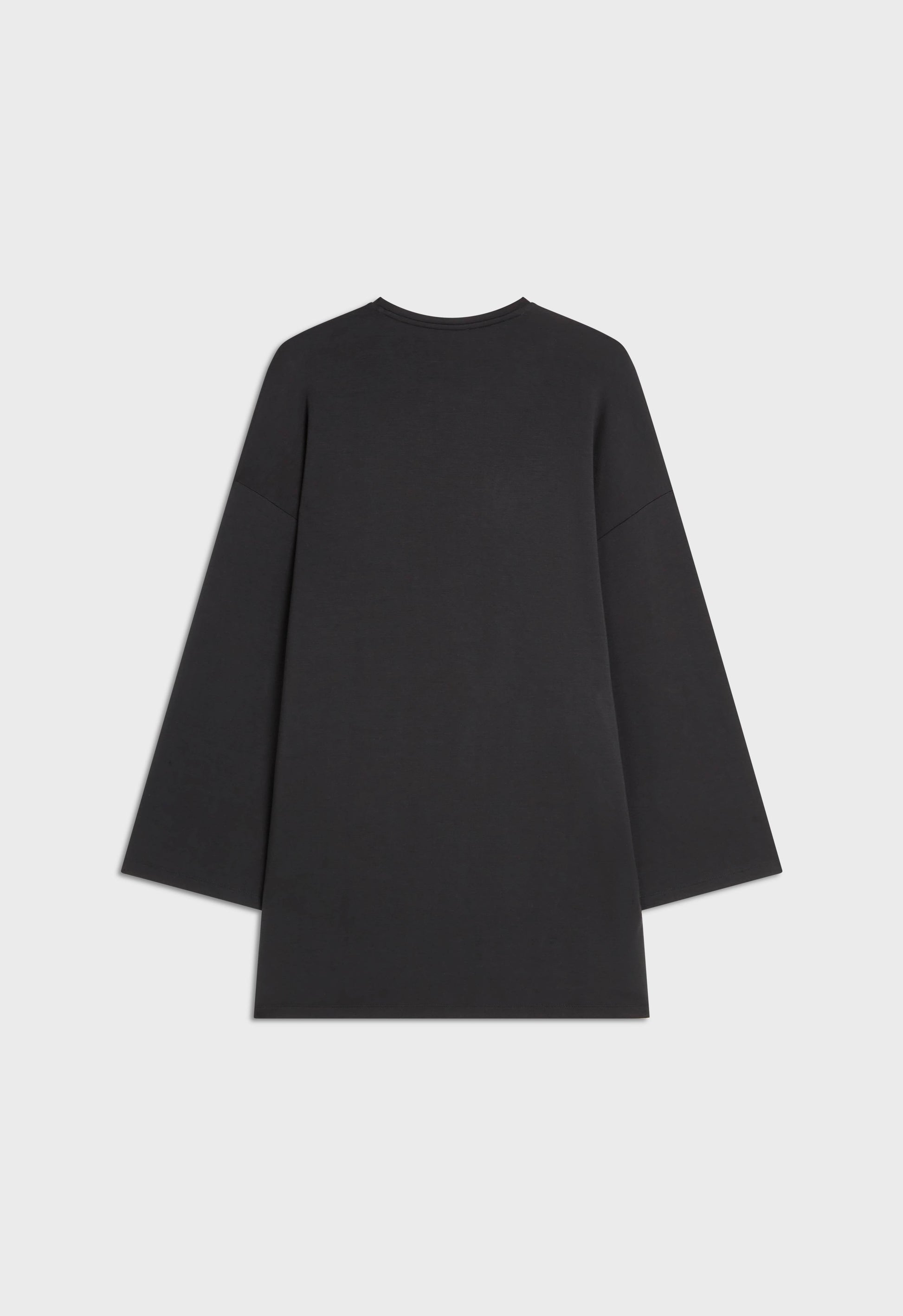 Haut en rayonne douce | Noir