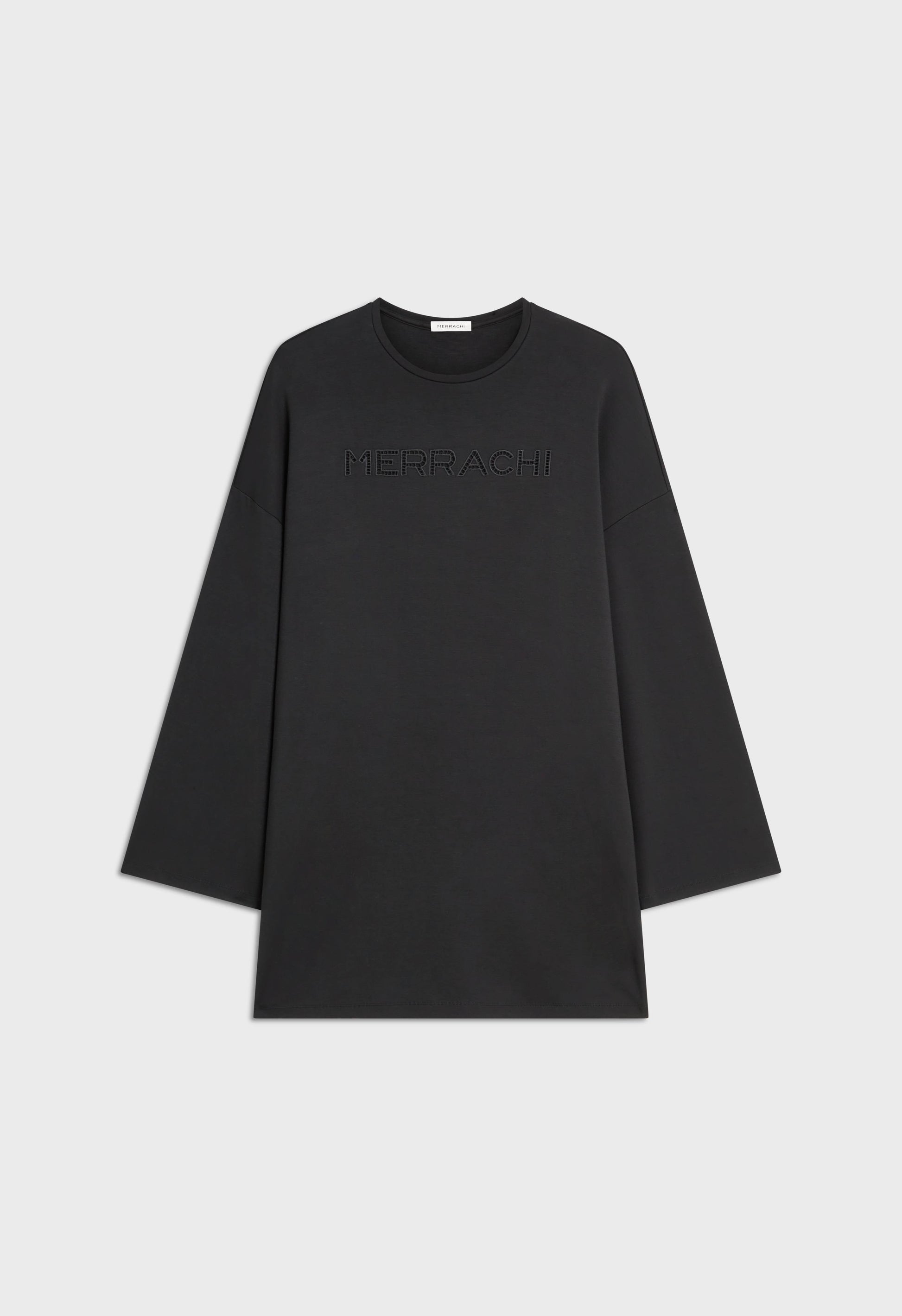 Haut en rayonne douce | Noir