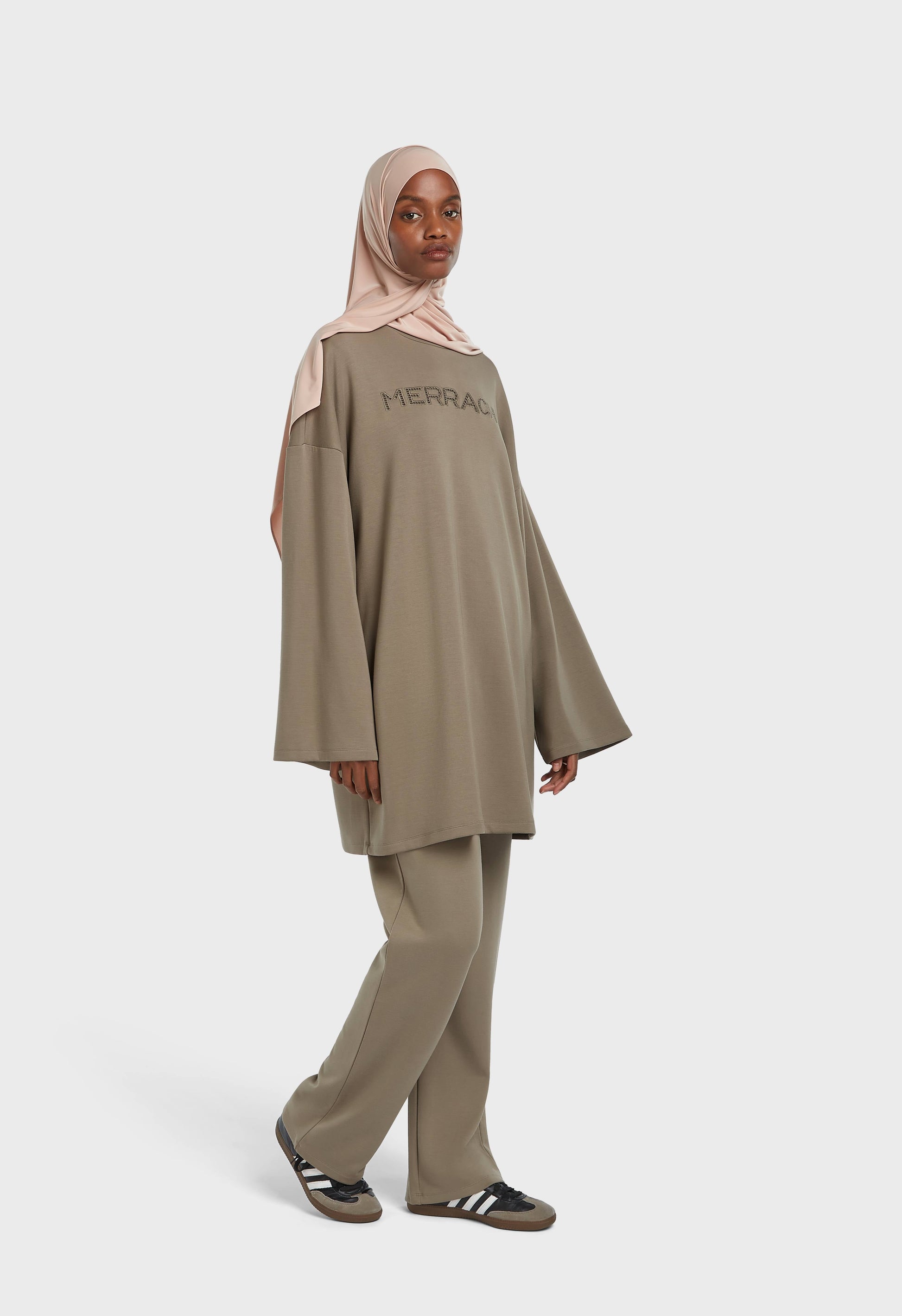 Haut en rayonne douce | Brun Désert