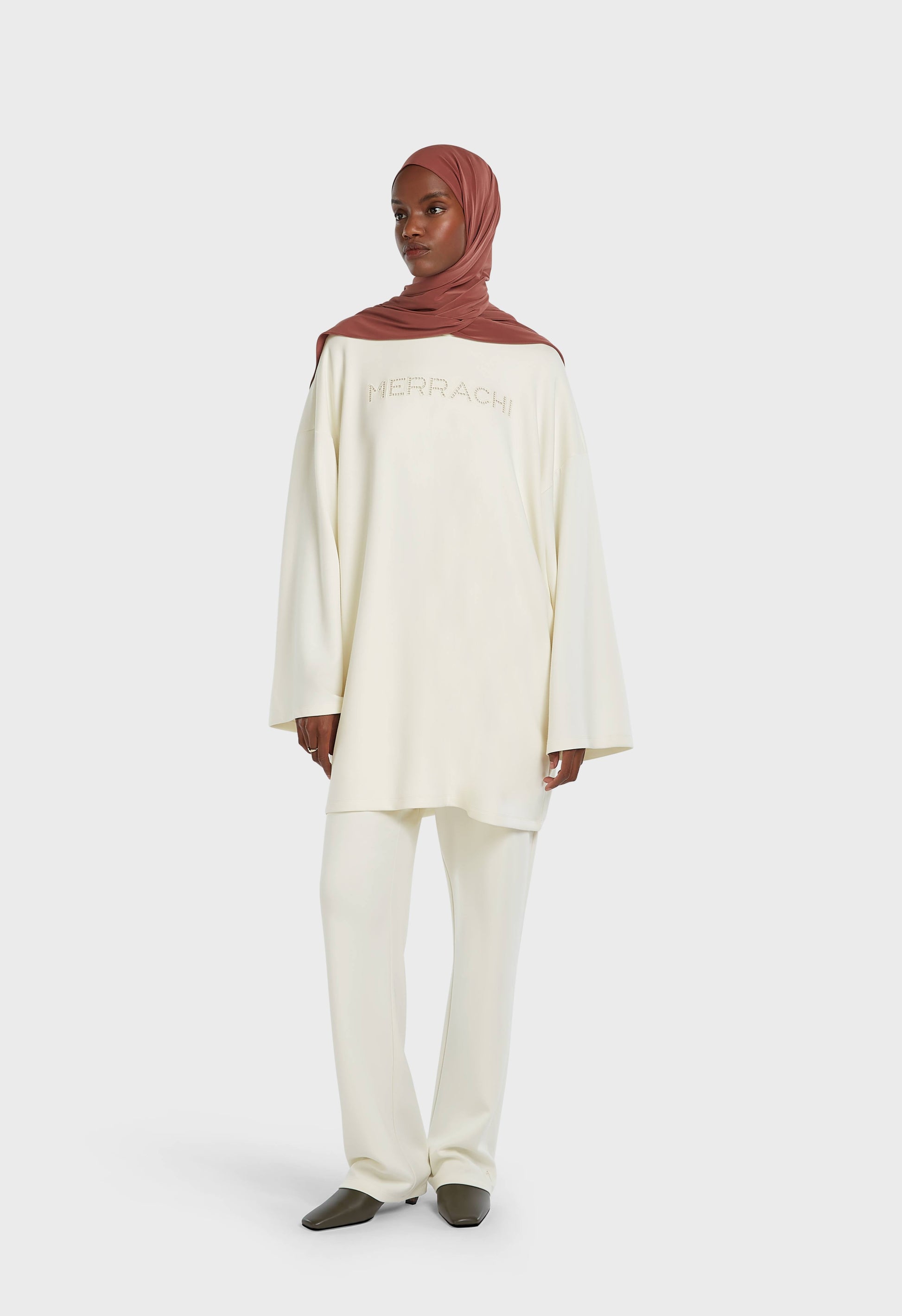 Haut en rayonne douce | Blanc cassé