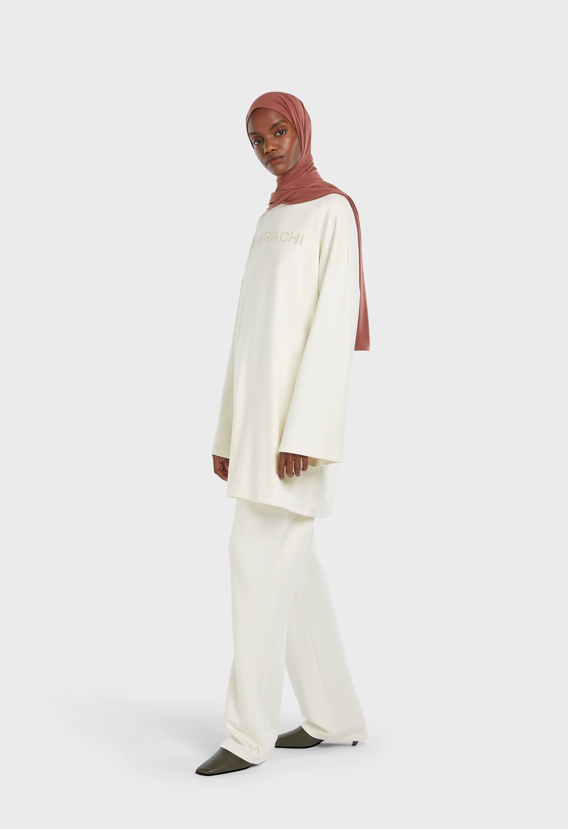 Haut en rayonne douce | Blanc cassé