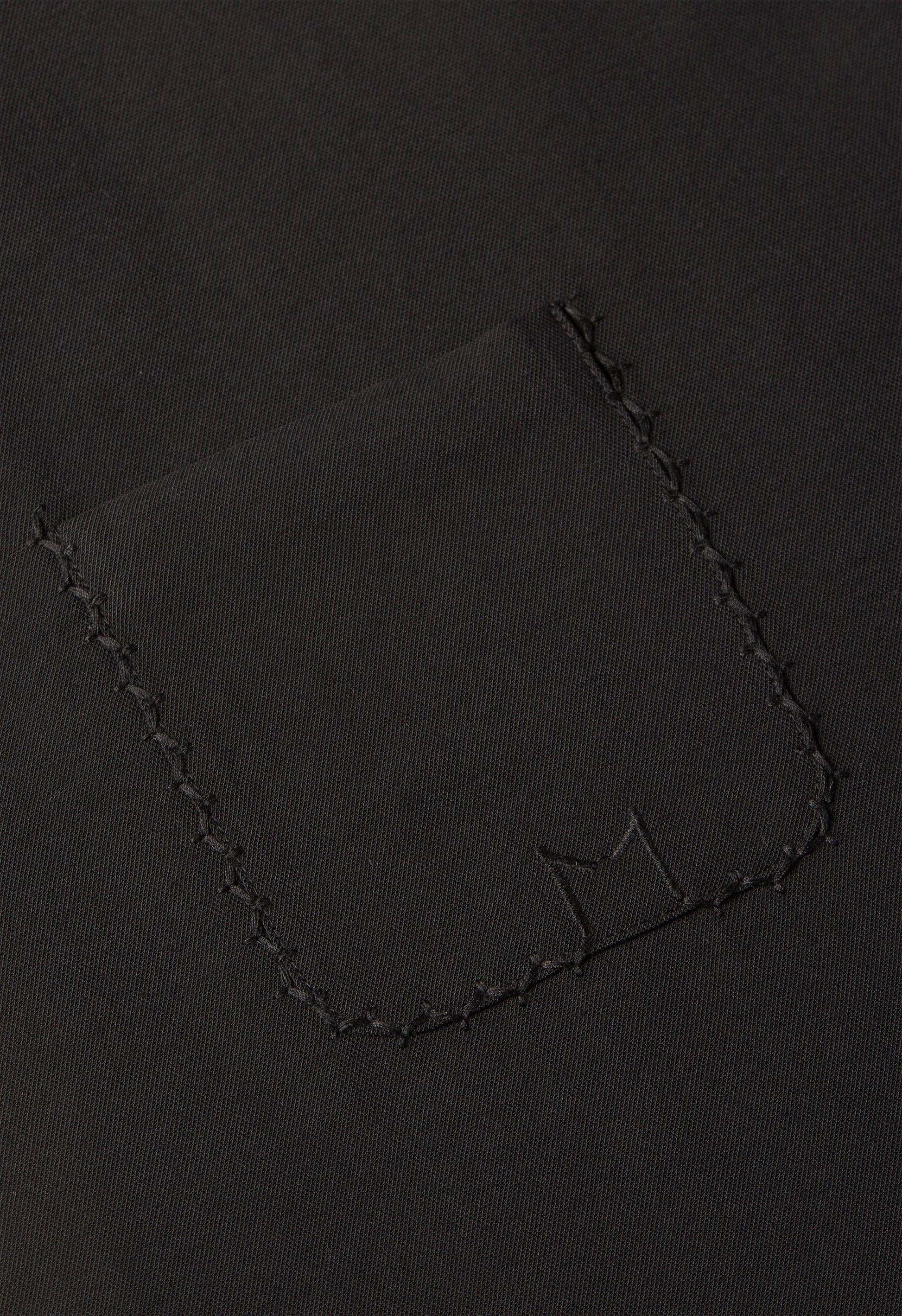 Haut sur mesure tissé doux | Noir