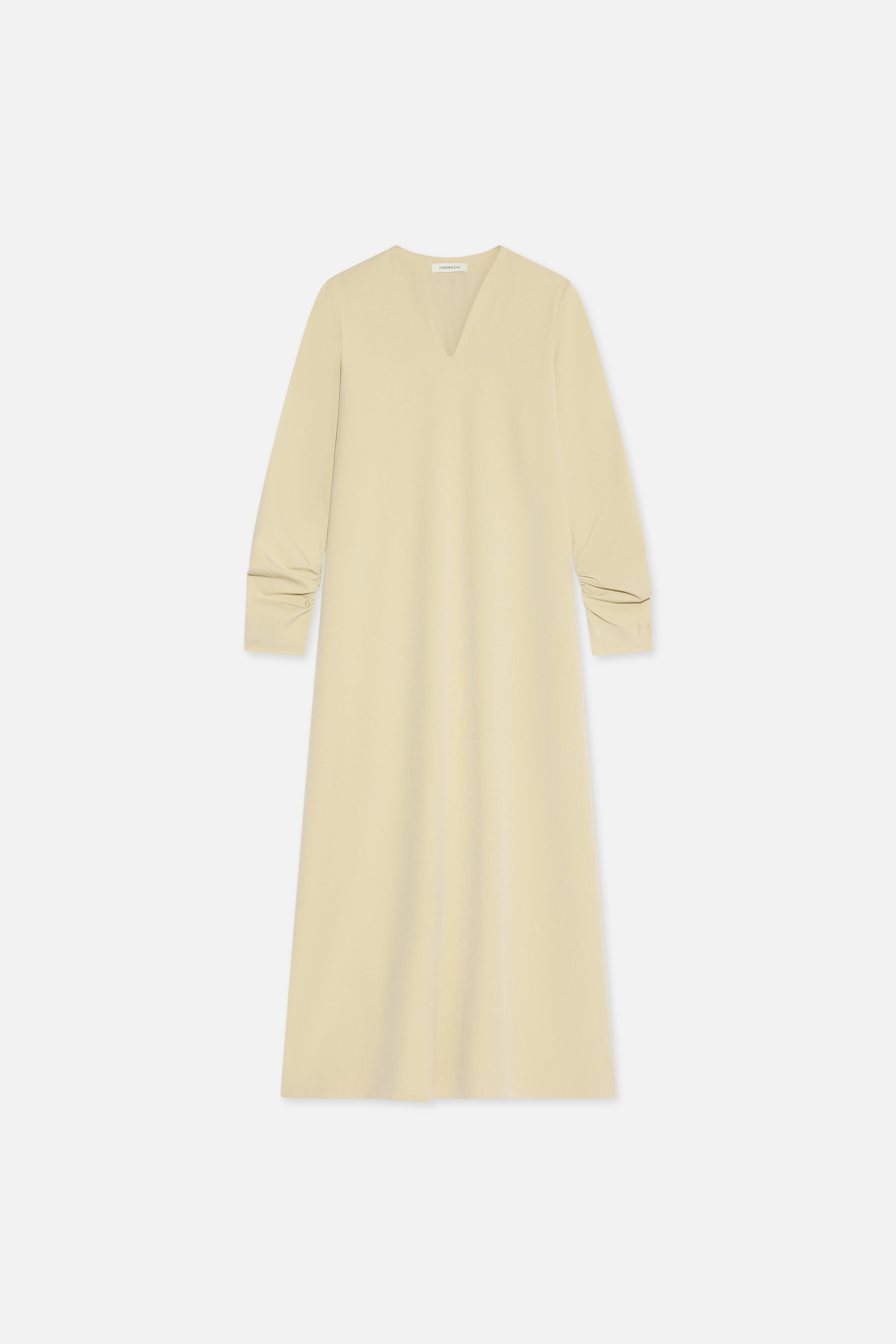 Robe sur mesure à col en V | Argile du désert