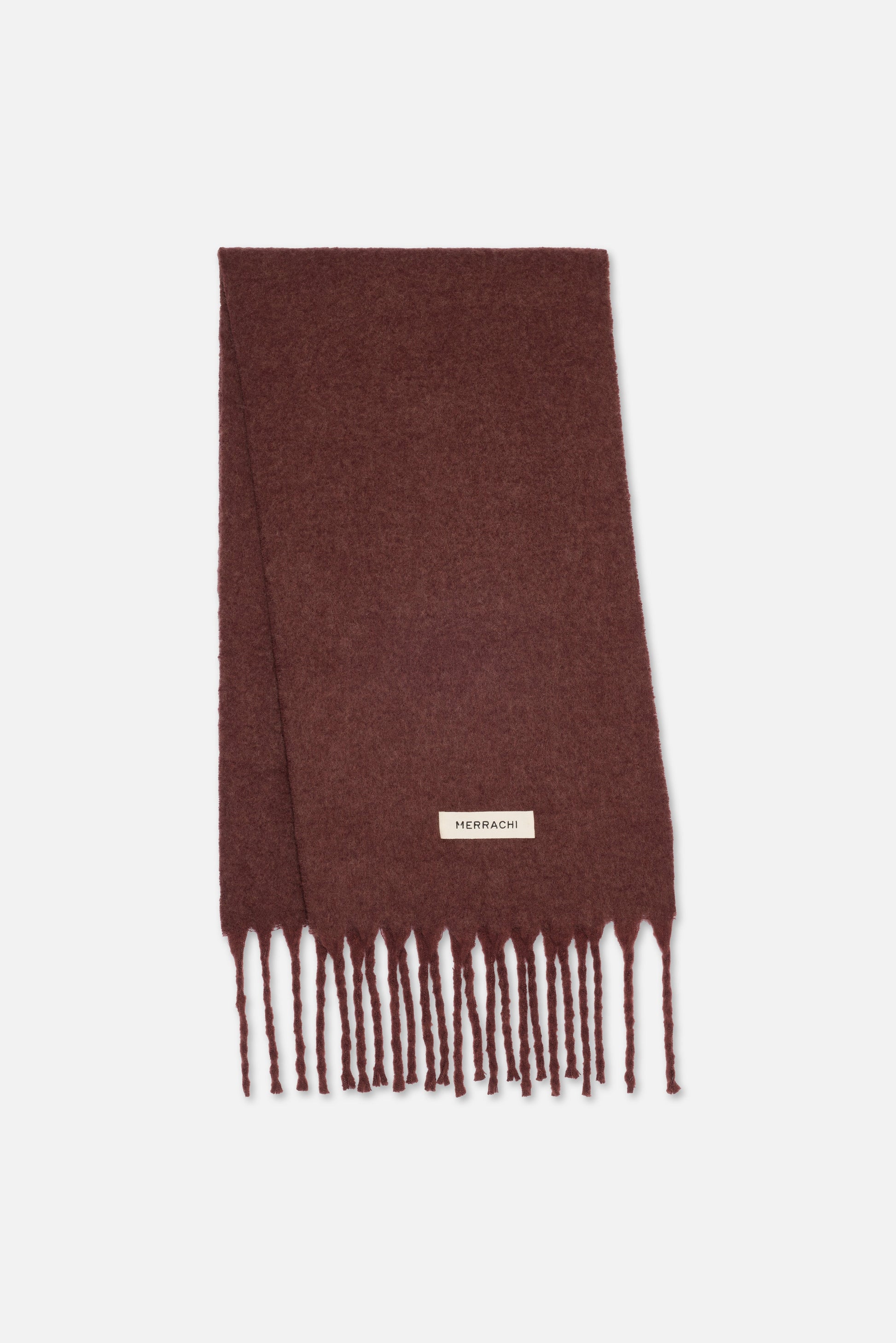 L’écharpe brossée | Cerise noire