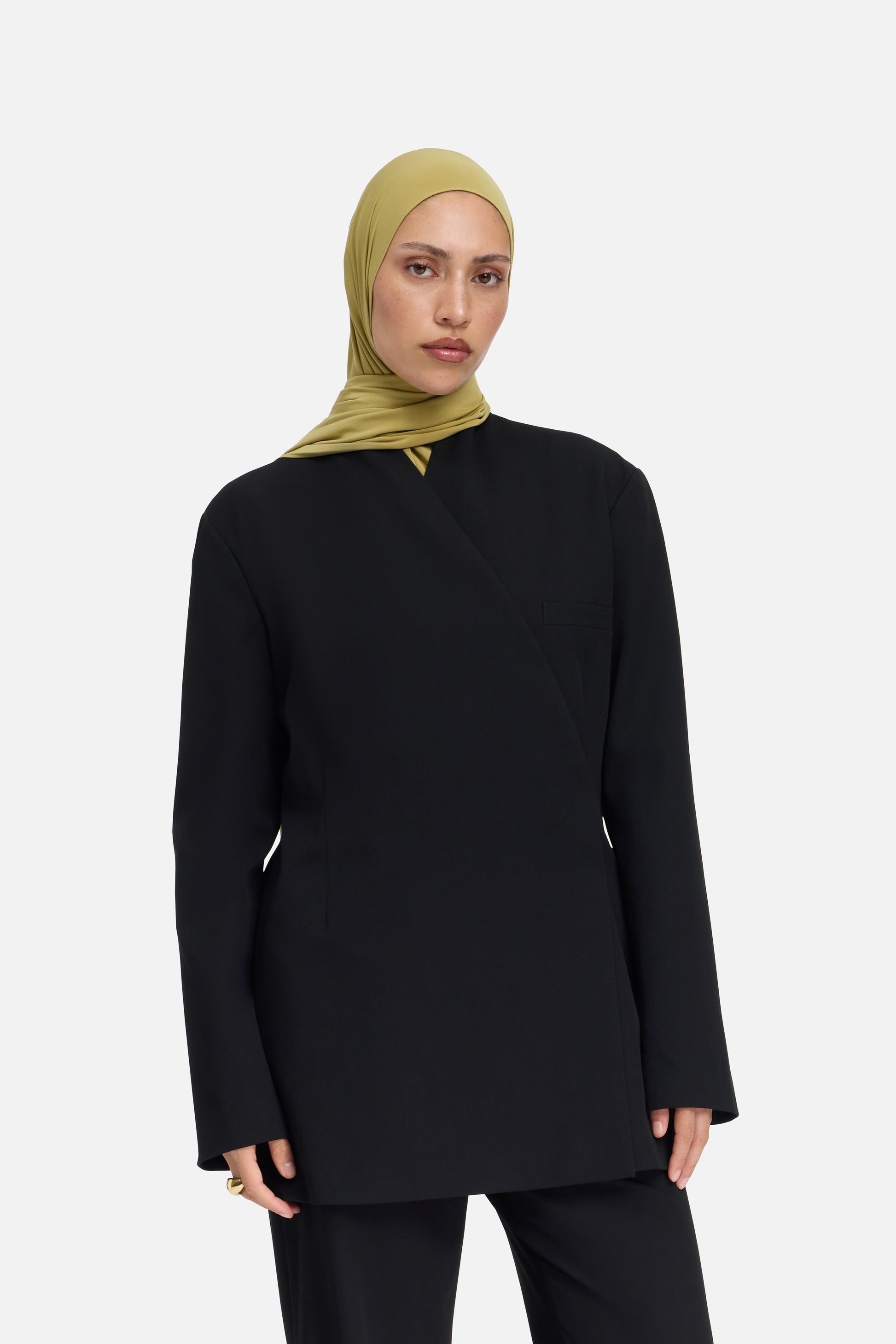 Blazer surdimensionné sur mesure | Noir