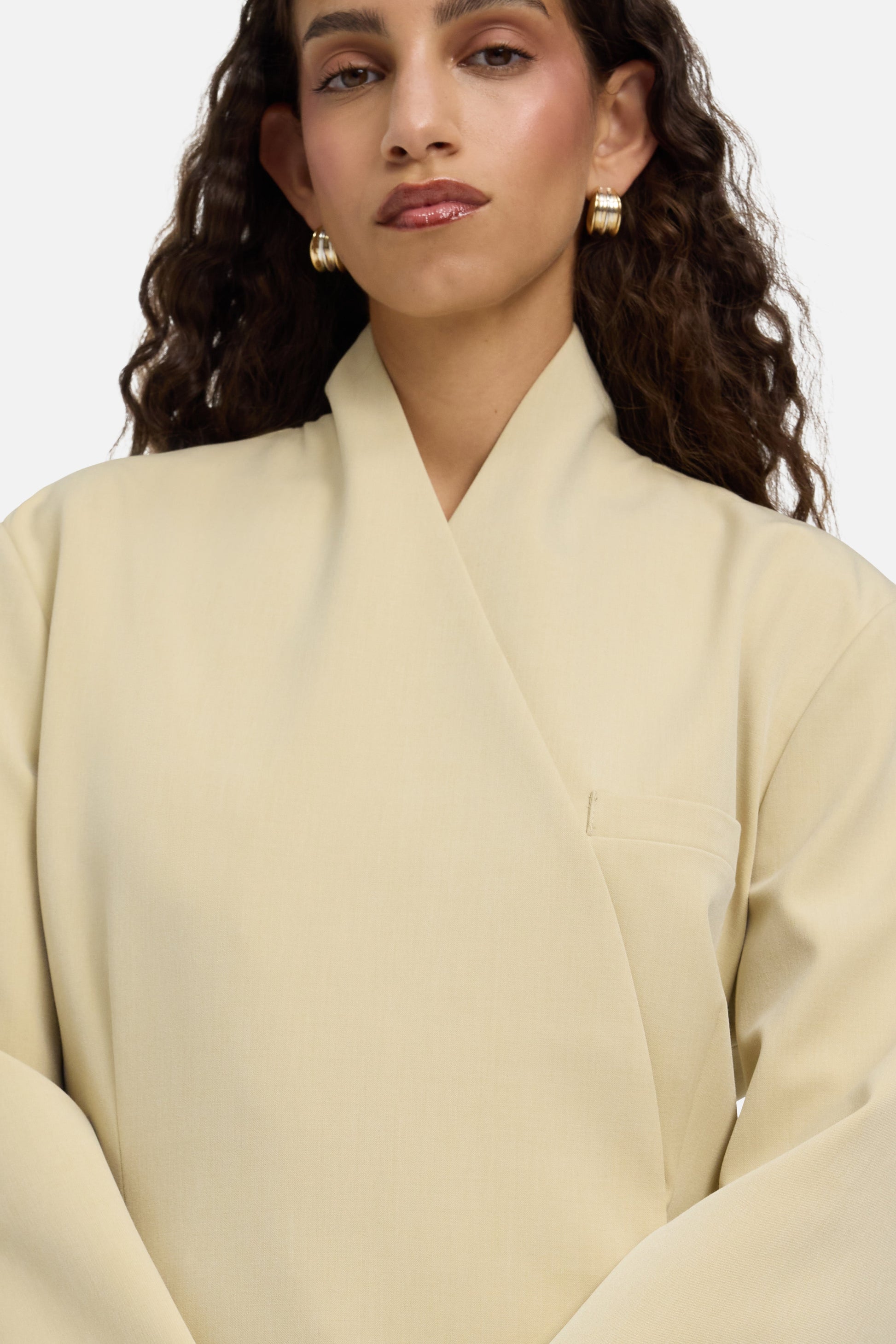 Blazer surdimensionné sur mesure | Argile du désert