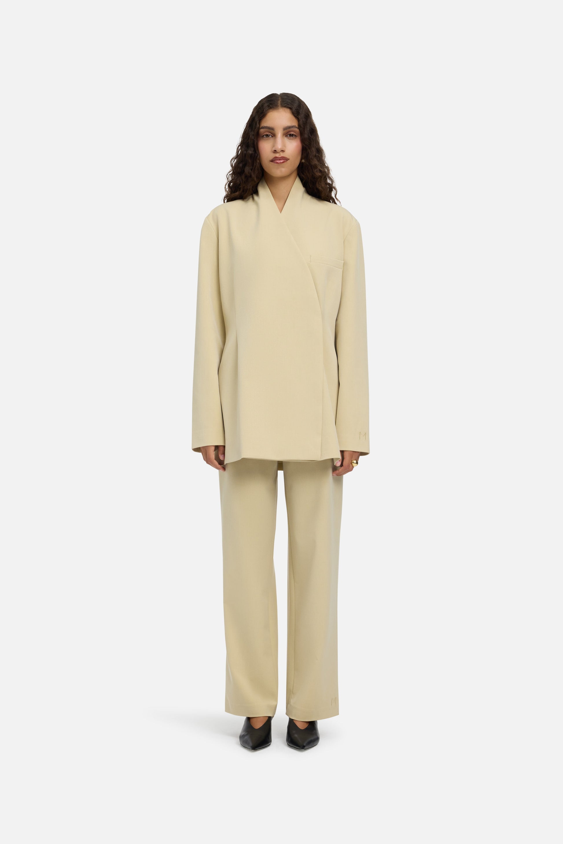 Blazer surdimensionné sur mesure | Argile du désert