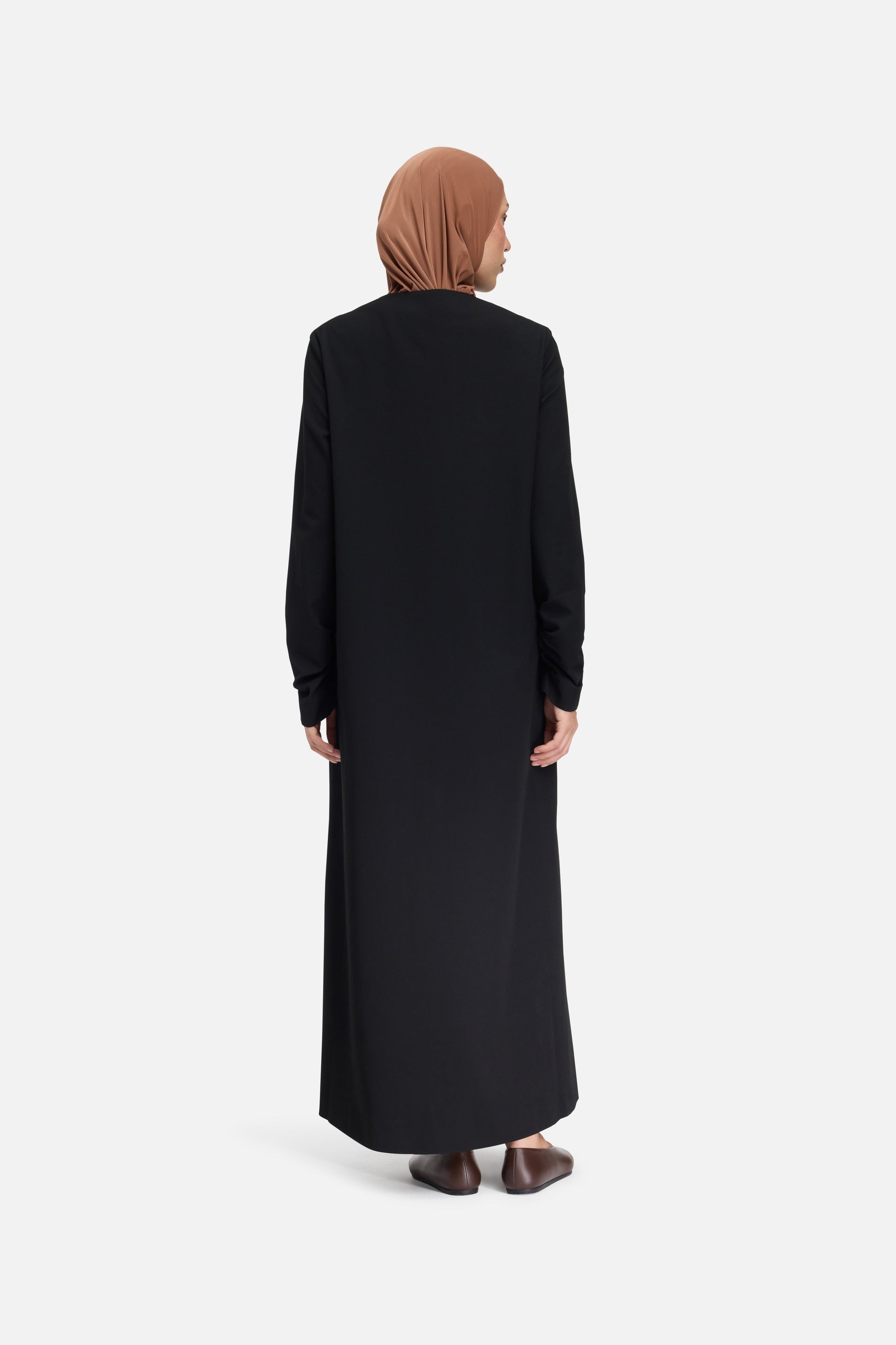 Robe sur mesure à col en V | Noir