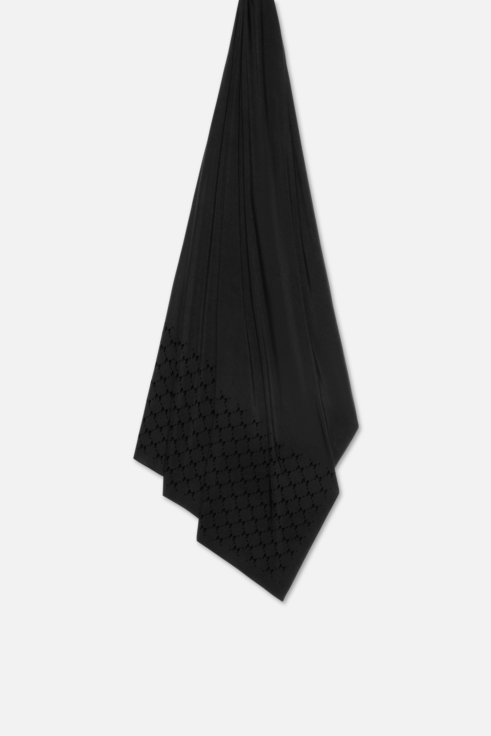 L’écharpe Monogram Flock Premium | Noir