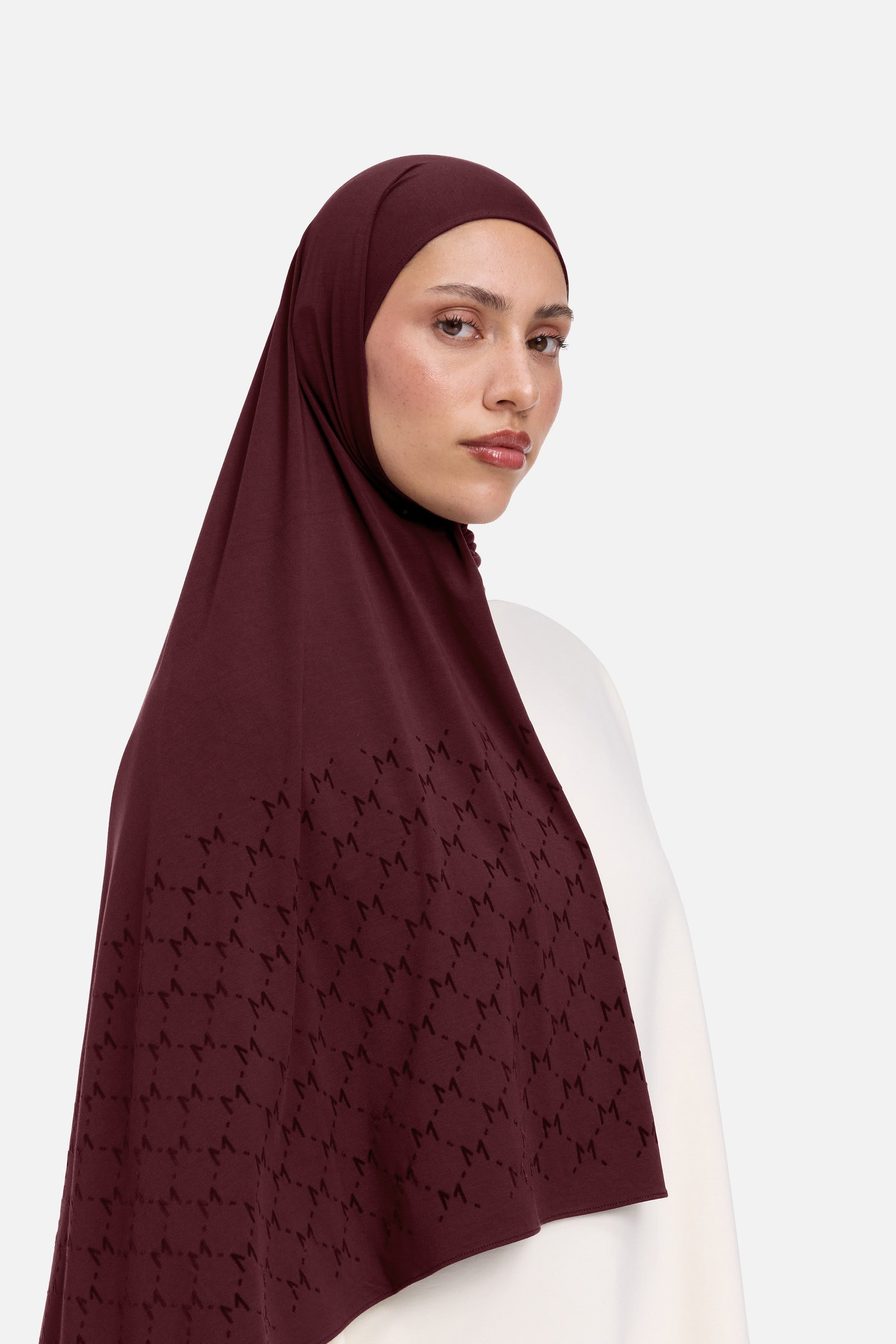 L’écharpe Monogram Flock Premium | Bourgogne