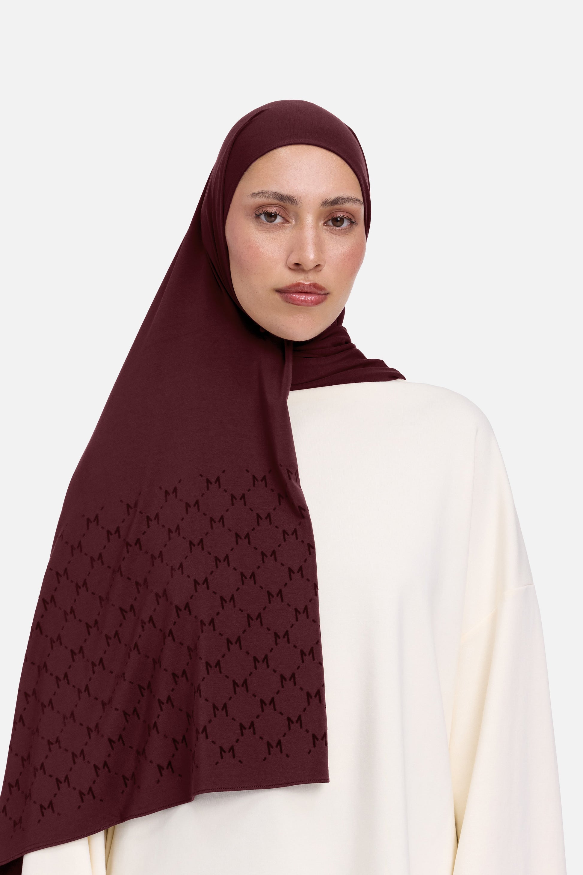 L’écharpe Monogram Flock Premium | Bourgogne