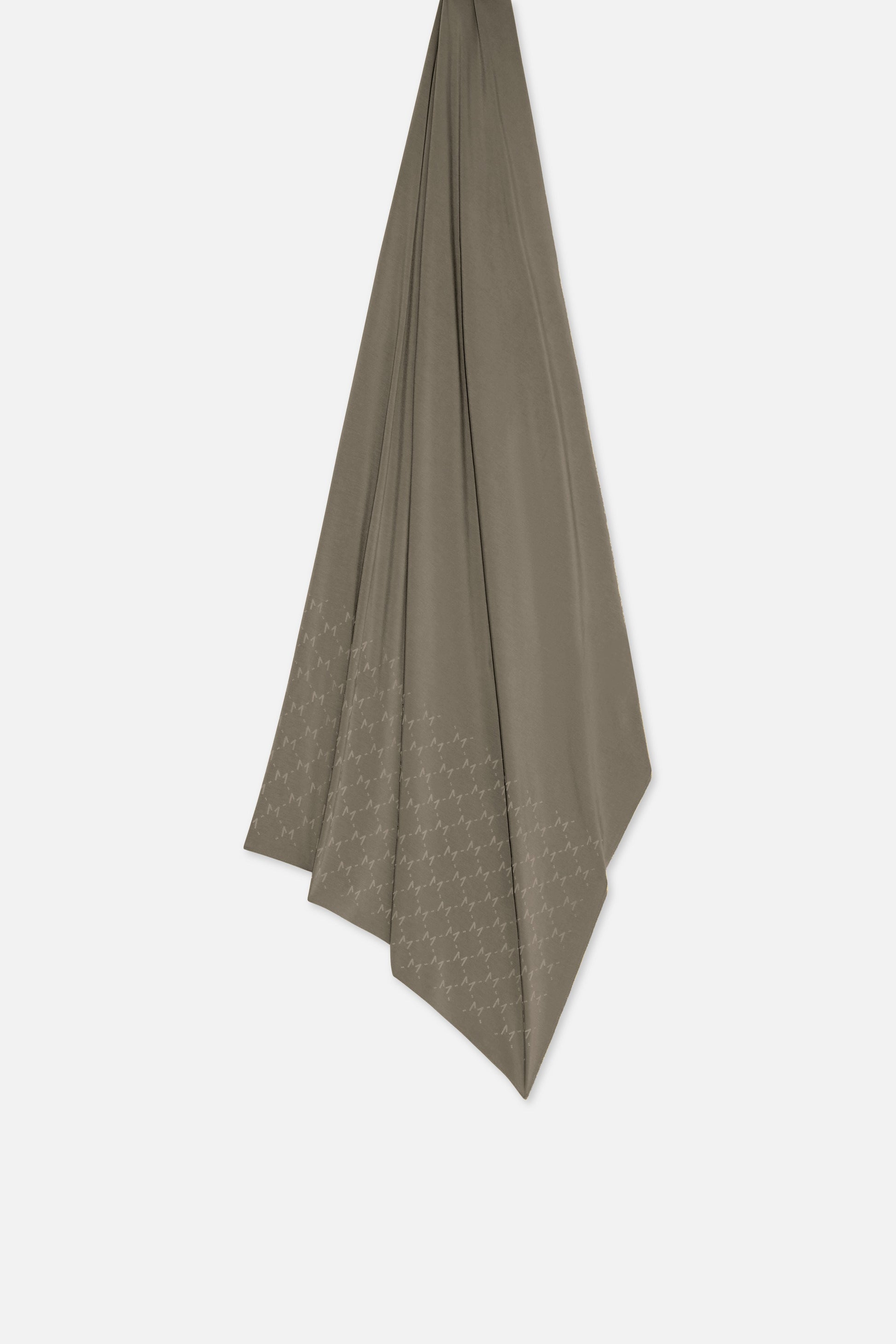 L’écharpe Monogram Flock Premium | Marron