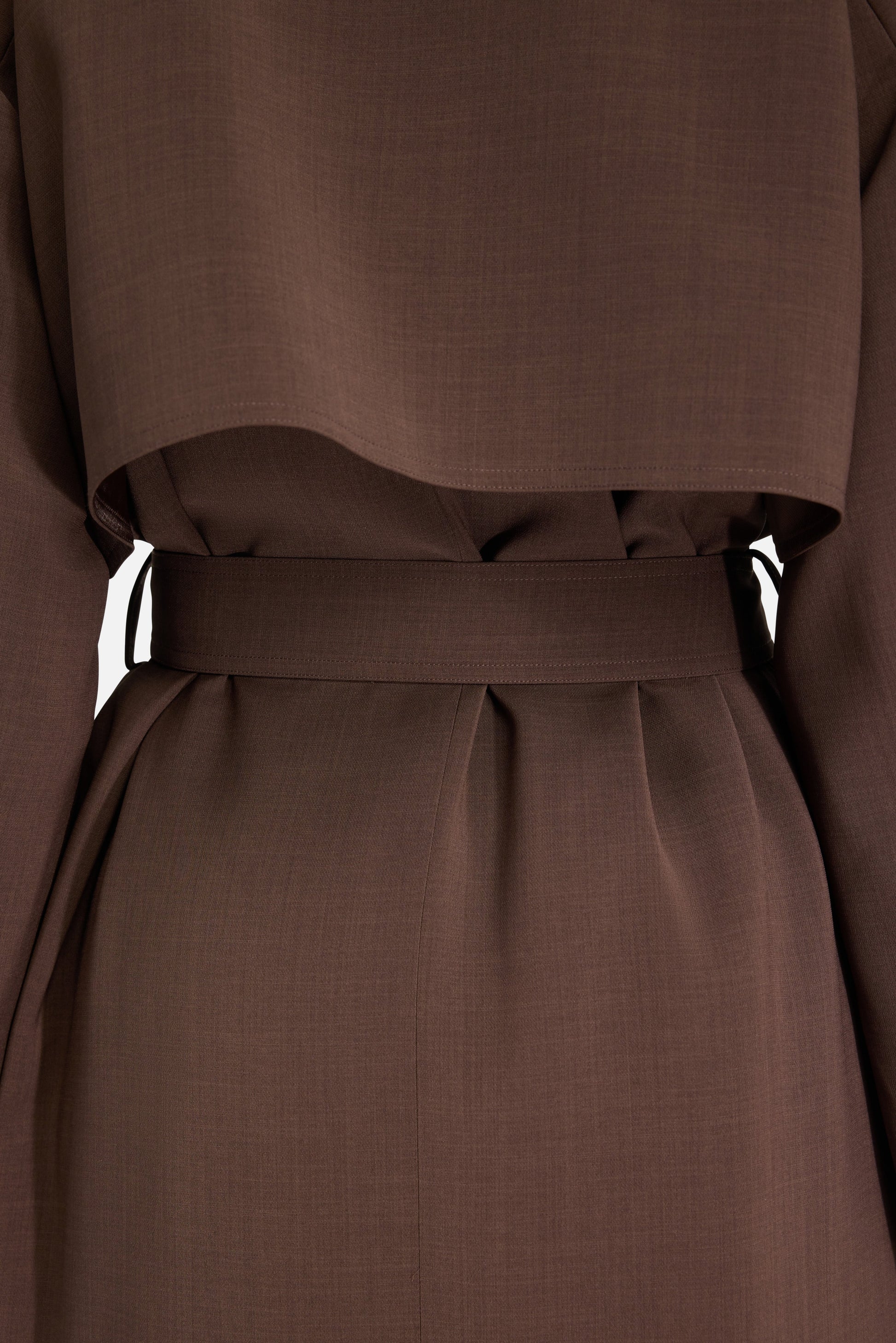 Abaya Trench | Marron foncé