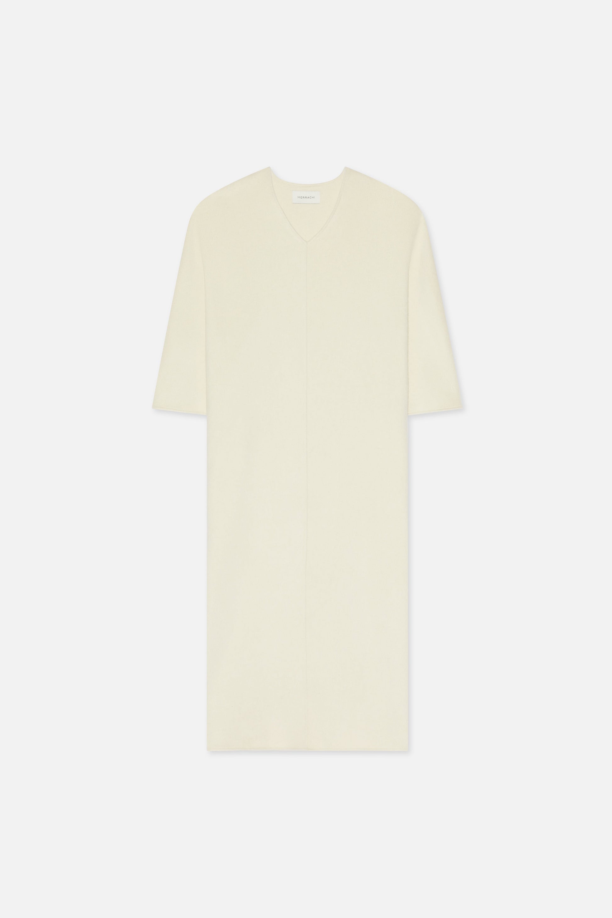 Robe en mélange de laine | Nuage Blanc