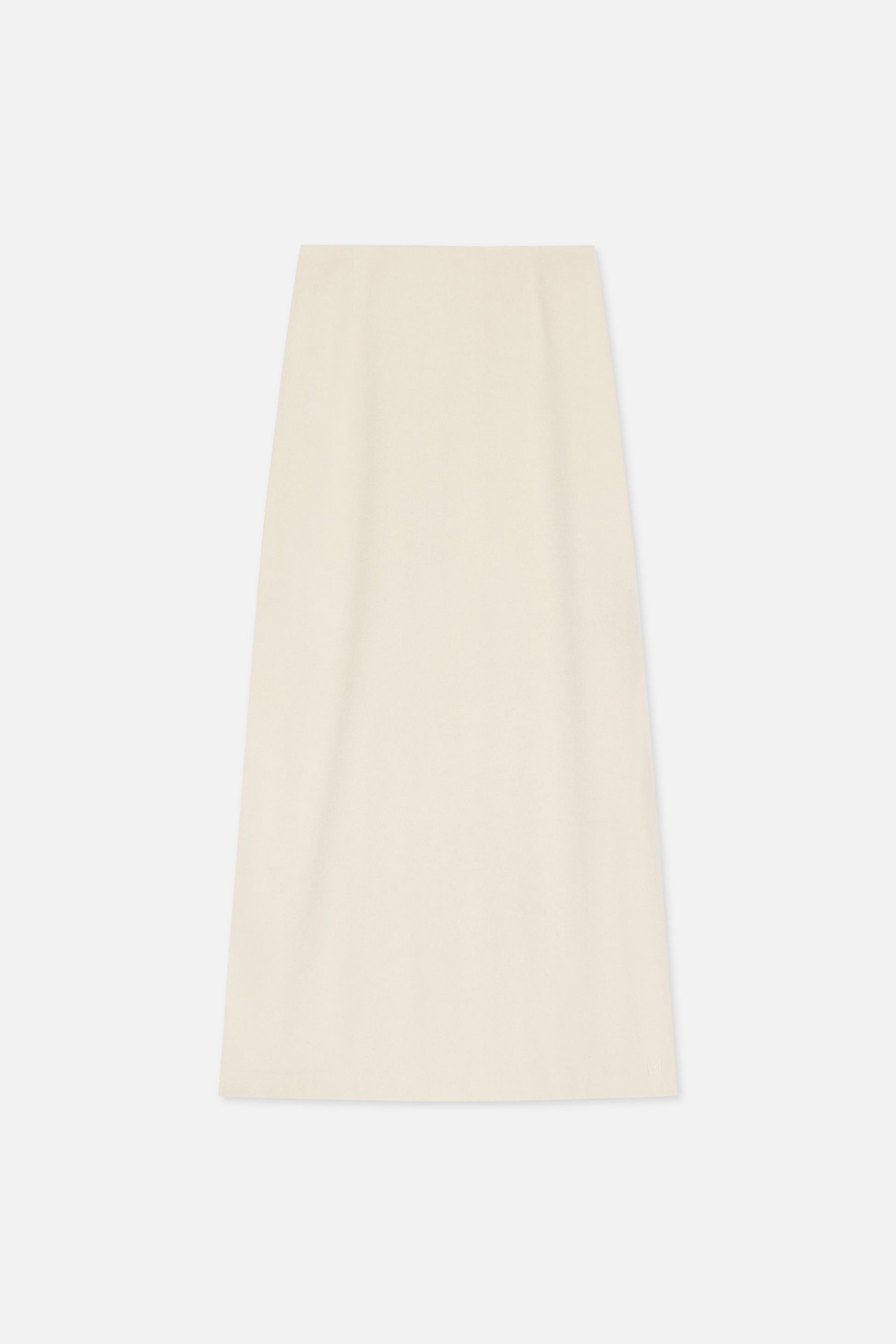 Jupe en mélange de laine | Nuage Blanc