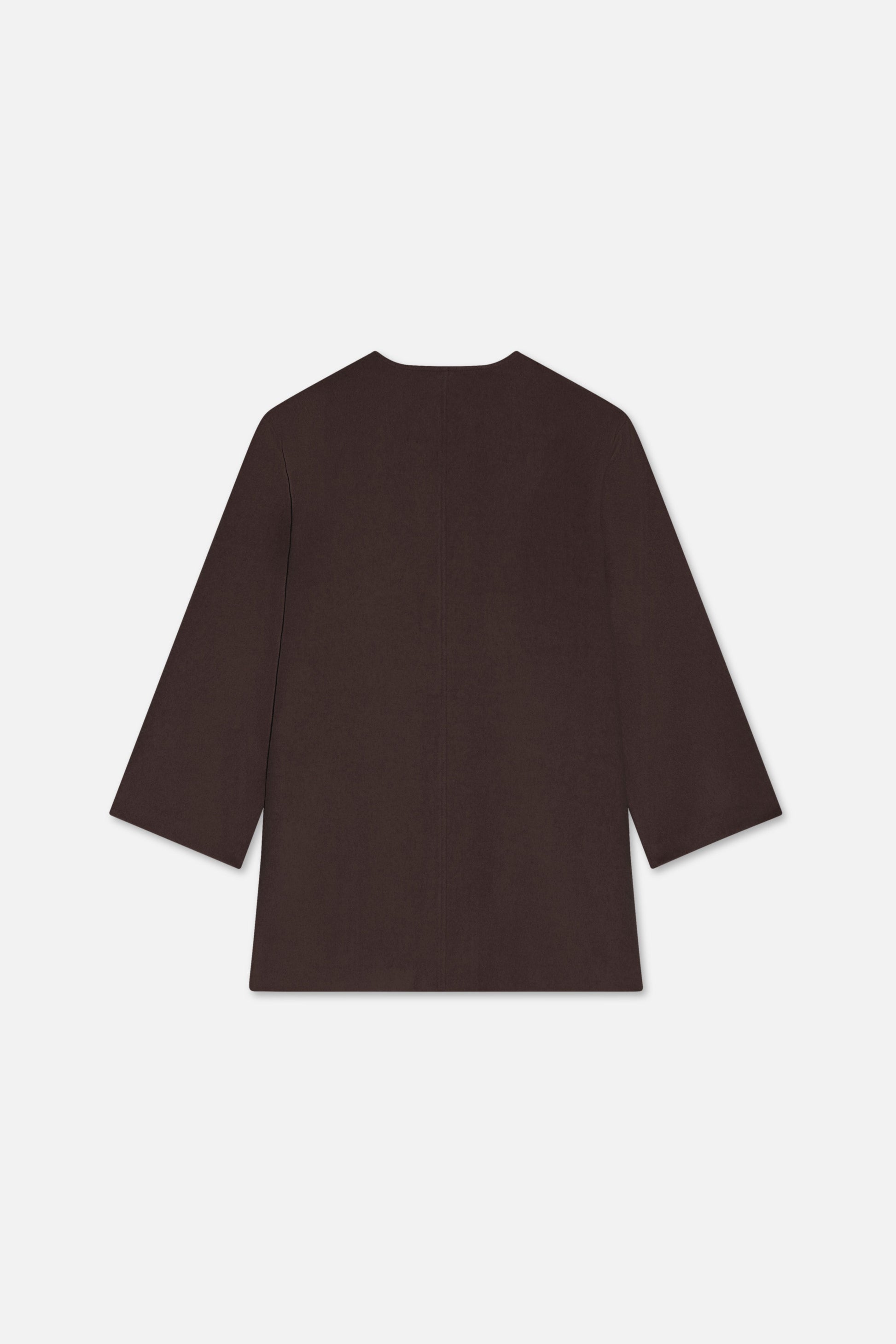 Pull en laine mélangée | Marron foncé