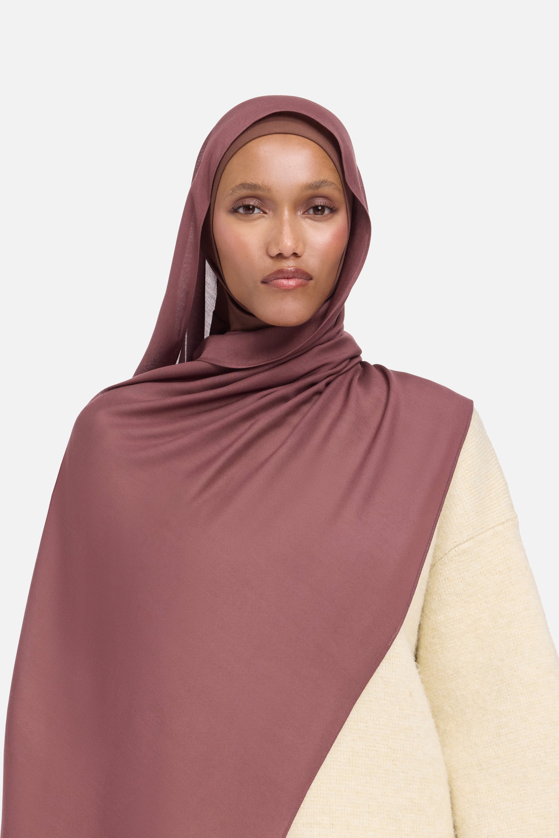 Écharpe tissée en apesanteur | Rouge brûlé