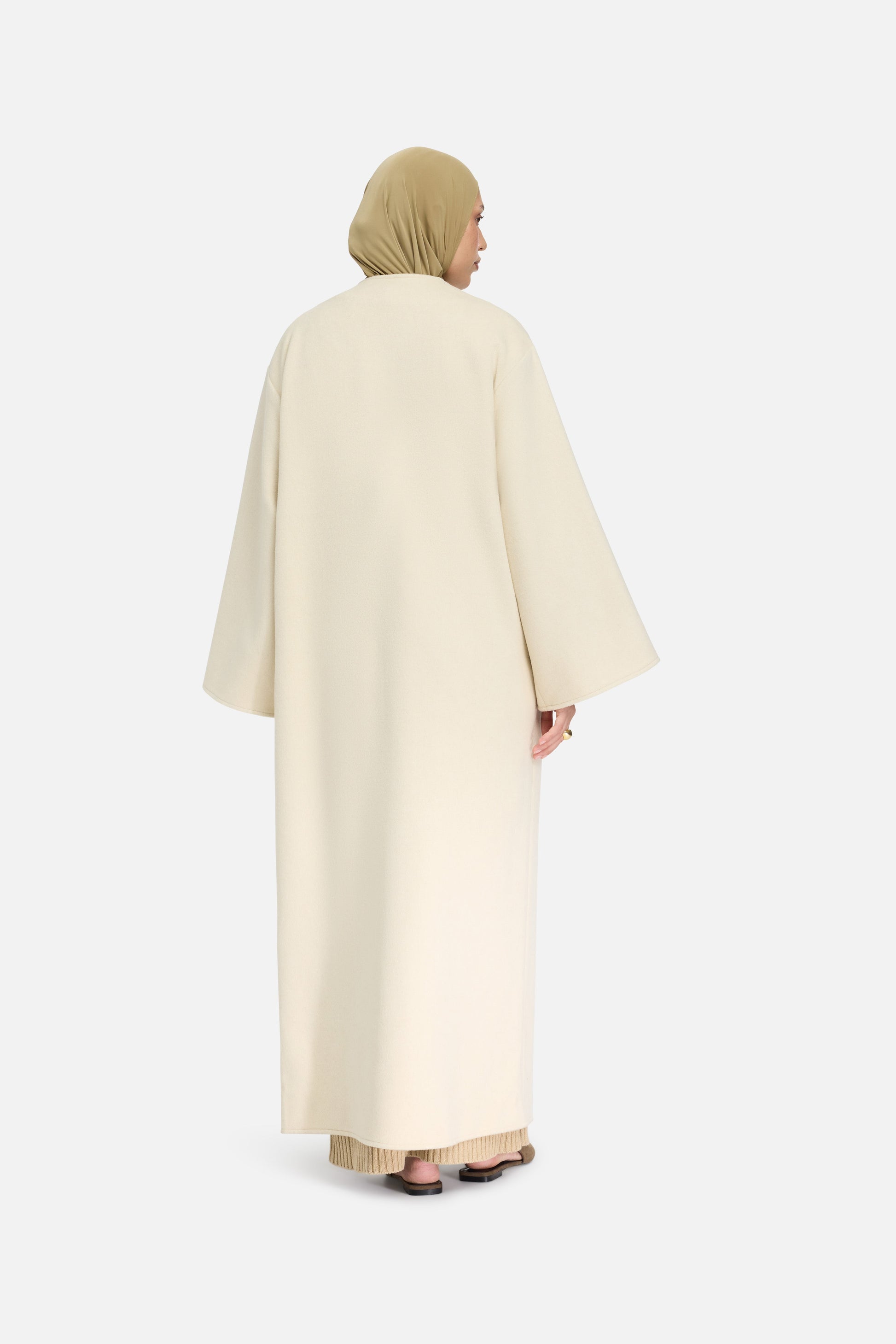 Mélange de laine Abaya | Nuage Blanc