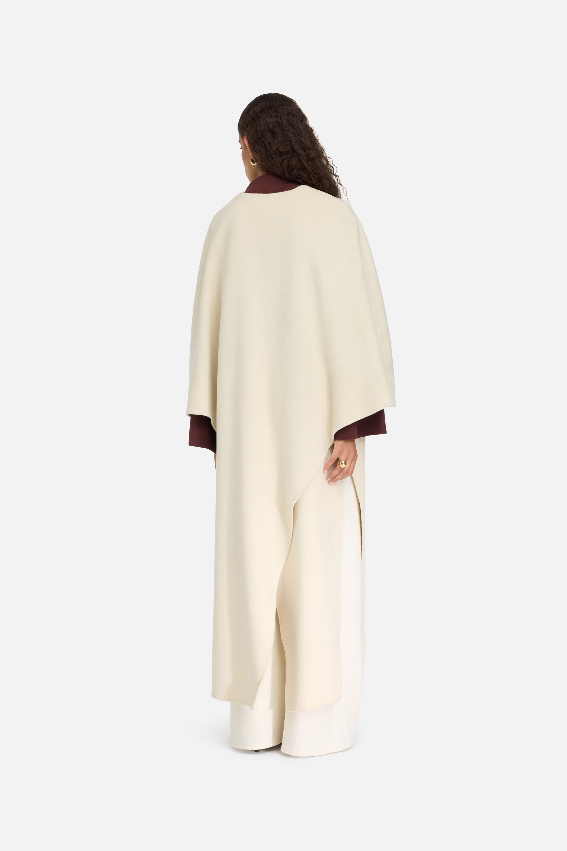 Robe en mélange de laine | Nuage Blanc