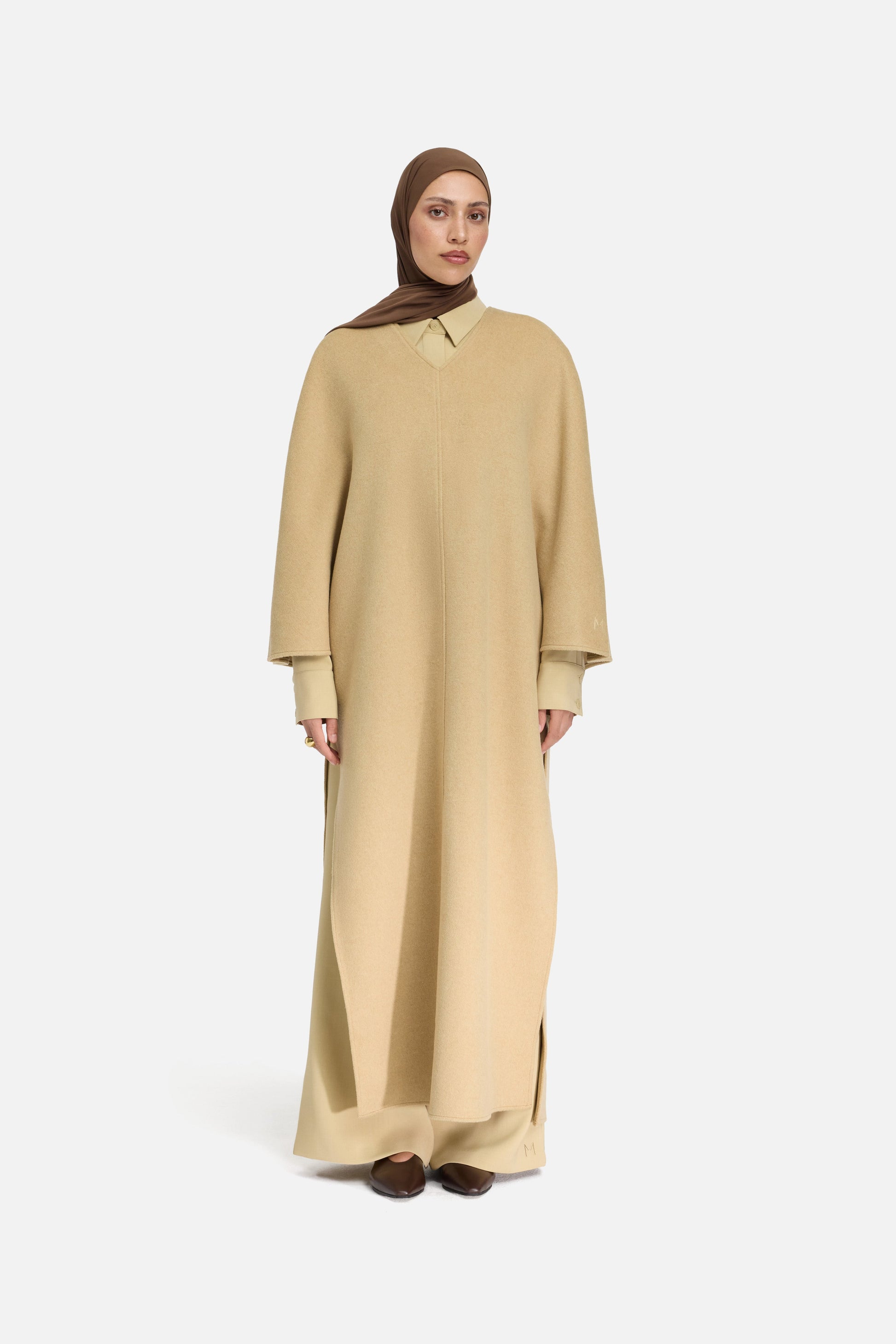 Robe en mélange de laine | Argile du désert