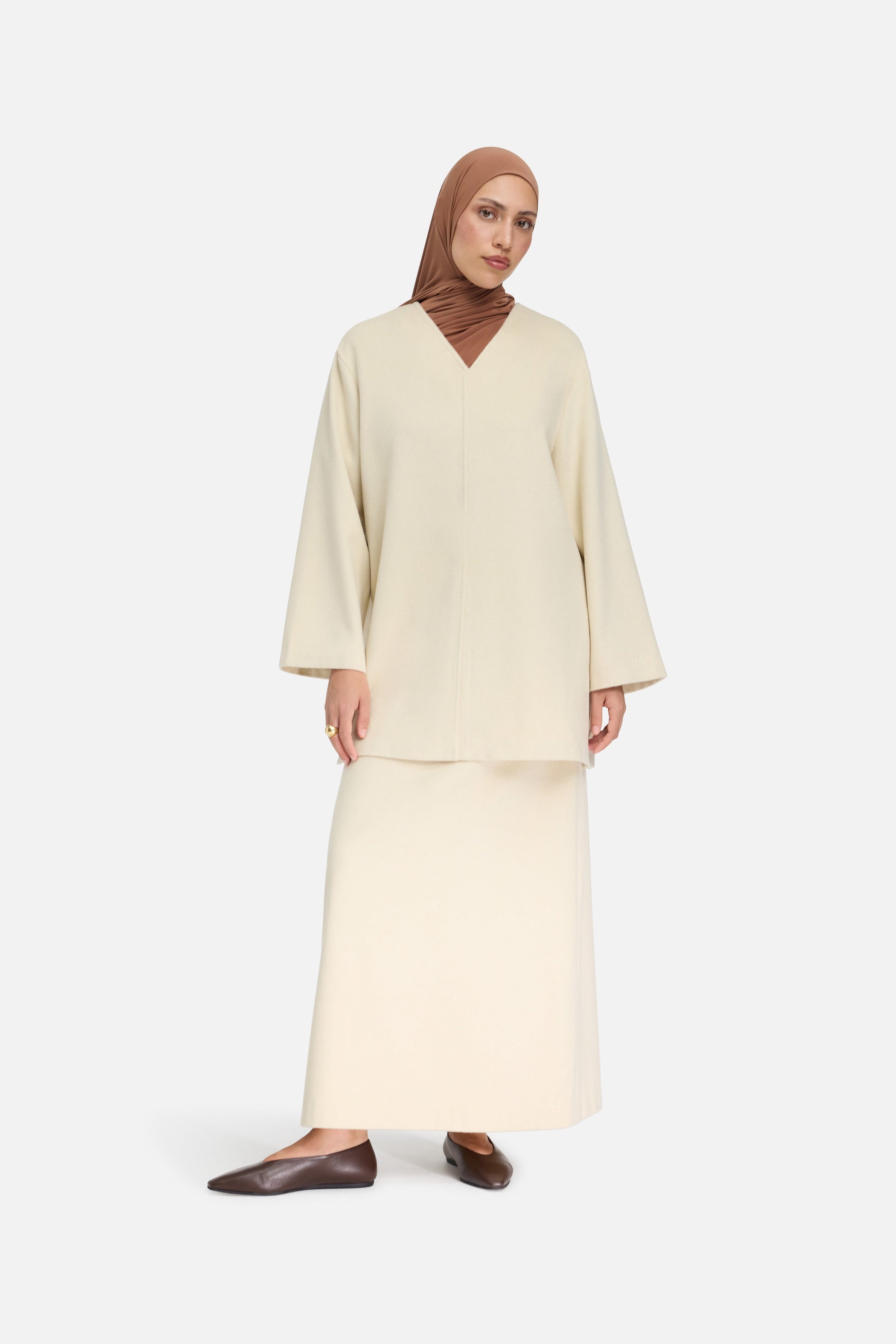 Pull en laine mélangée | Nuage Blanc