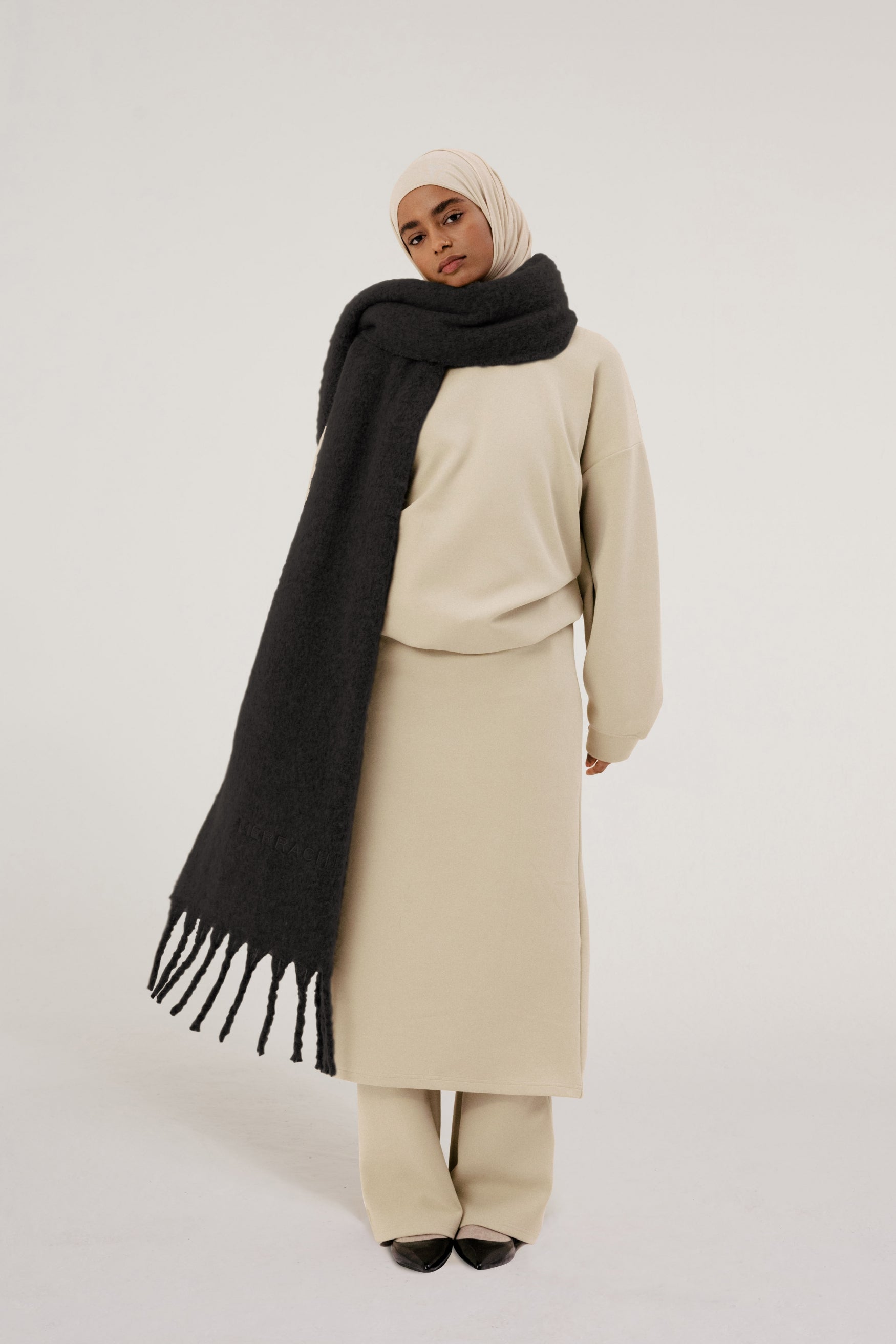 Grande écharpe | Noir