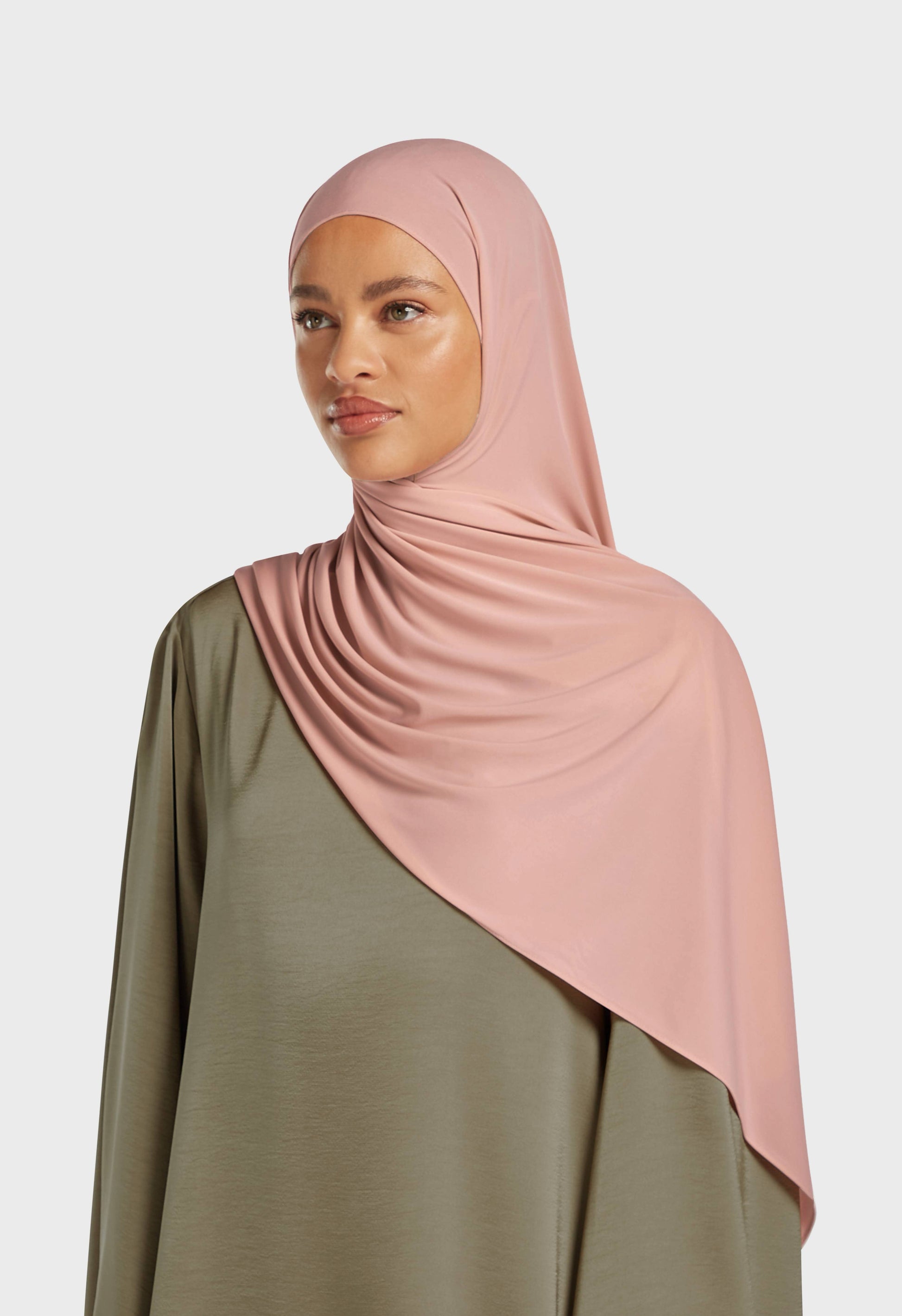 Écharpe en jersey haut de gamme | Rose profonde