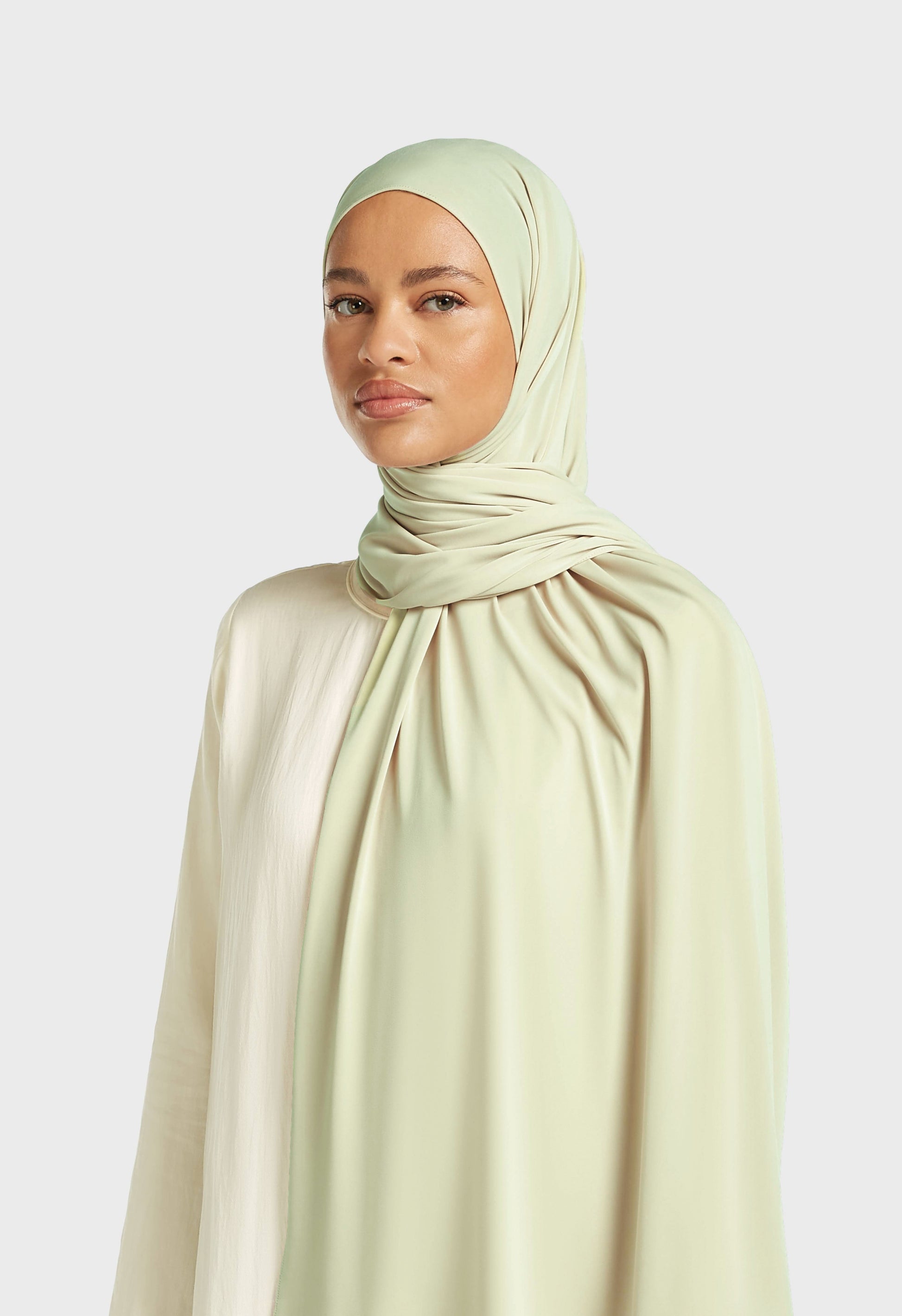 Écharpe en jersey haut de gamme | Menthe légère