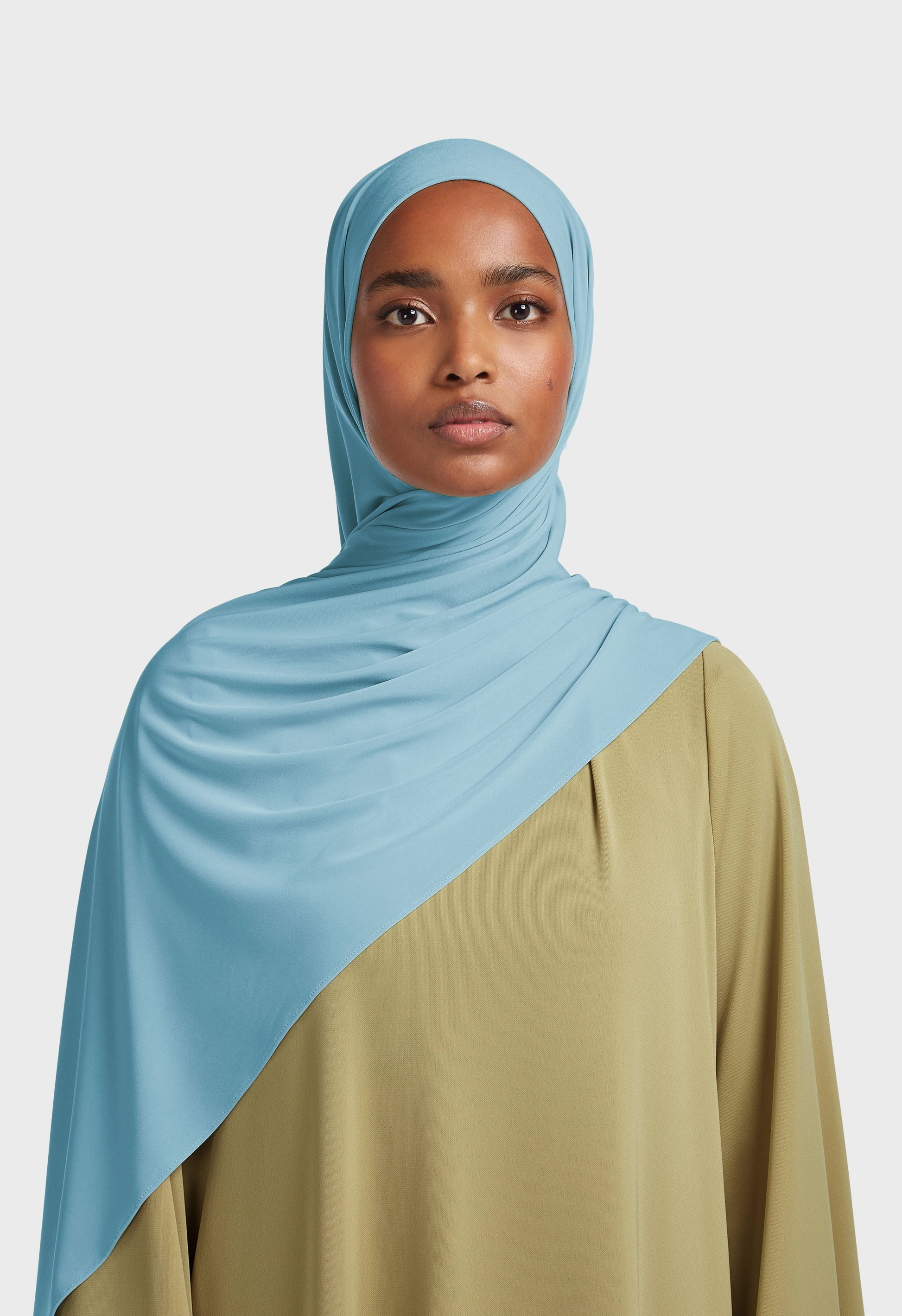 Écharpe en jersey haut de gamme | Indigo pâle