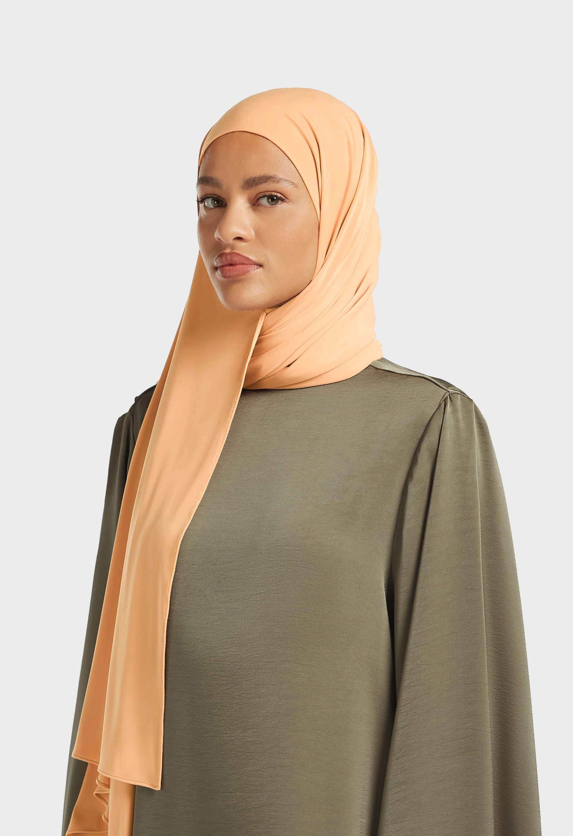 Écharpe en jersey haut de gamme | Sable en poudre